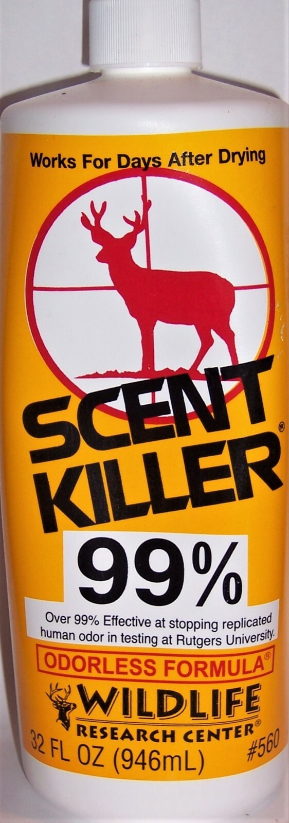 Scent Killer 32 Ounce Bottle Odorless Formula Clothing Spray Refill #560