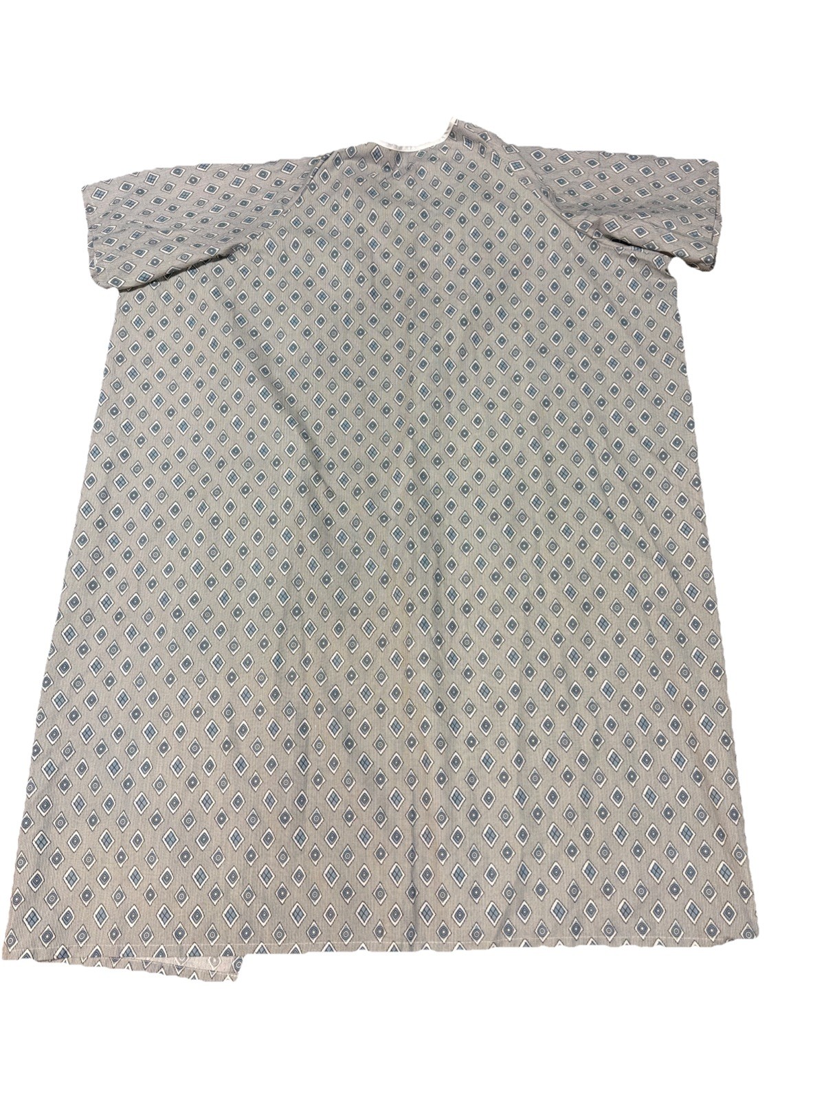 2 Unisex Hospital Gowns (Blue and White) - Patient Gown Gently Worn