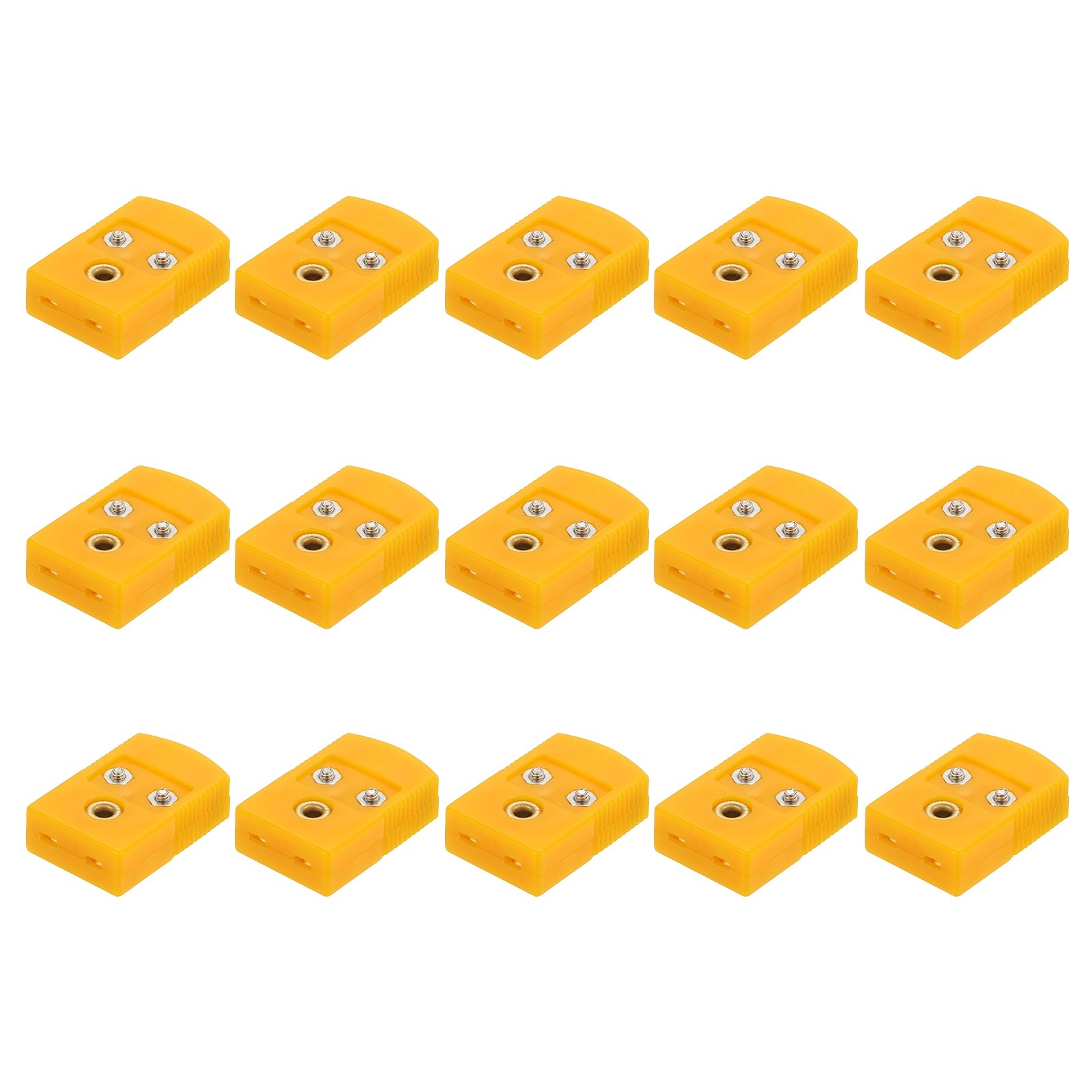 15pcs Mini K Type Thermocouple Wire Connectors Female Plug Adapter 120°C 248°F