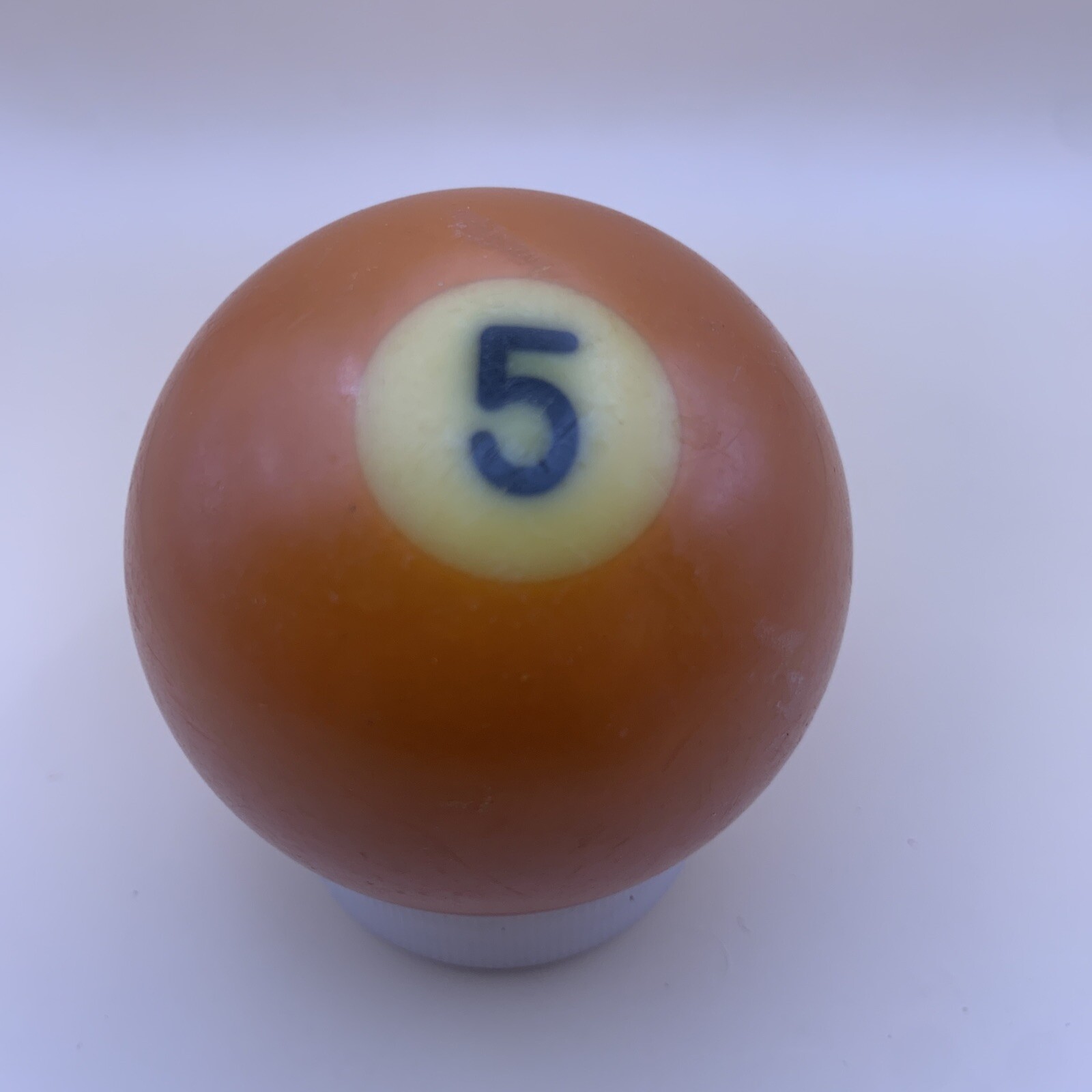Vintage Replacement Pool Ball Billiards Orange Solid #5 Ball 2 1/4" Diameter