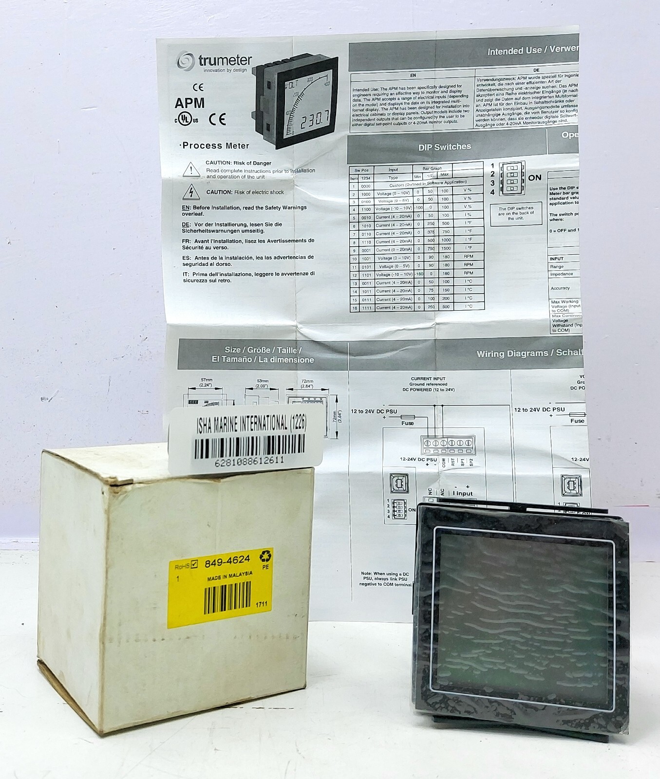 Trumeter 849-4624 Process Meter APM-PROC-APO