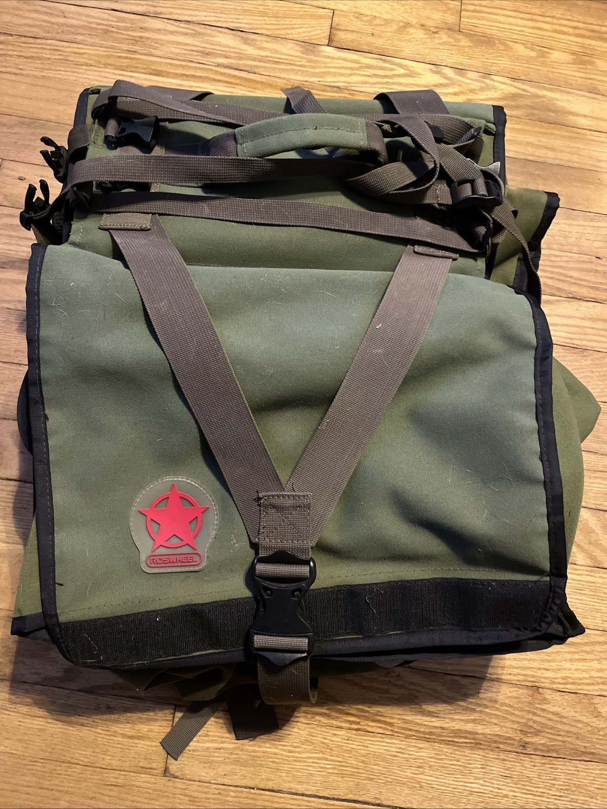 Roswheel Pannier bag Journey series with Hook&loop Roll Tops, & Side Pockets