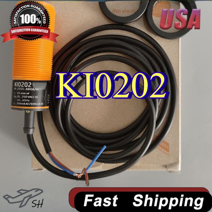 KI0202 IFM Efector Proximity Sensor KI-2015-ABOA/NI 15mm 20-250V AC DC US