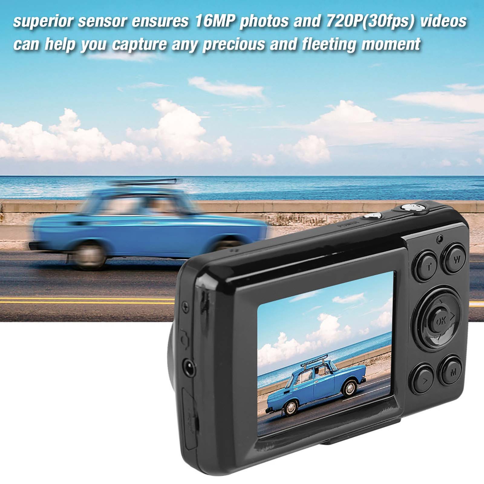 Mini Outdoor 5MP 720P 30FPS Digital Camera For Travel Camping Premium