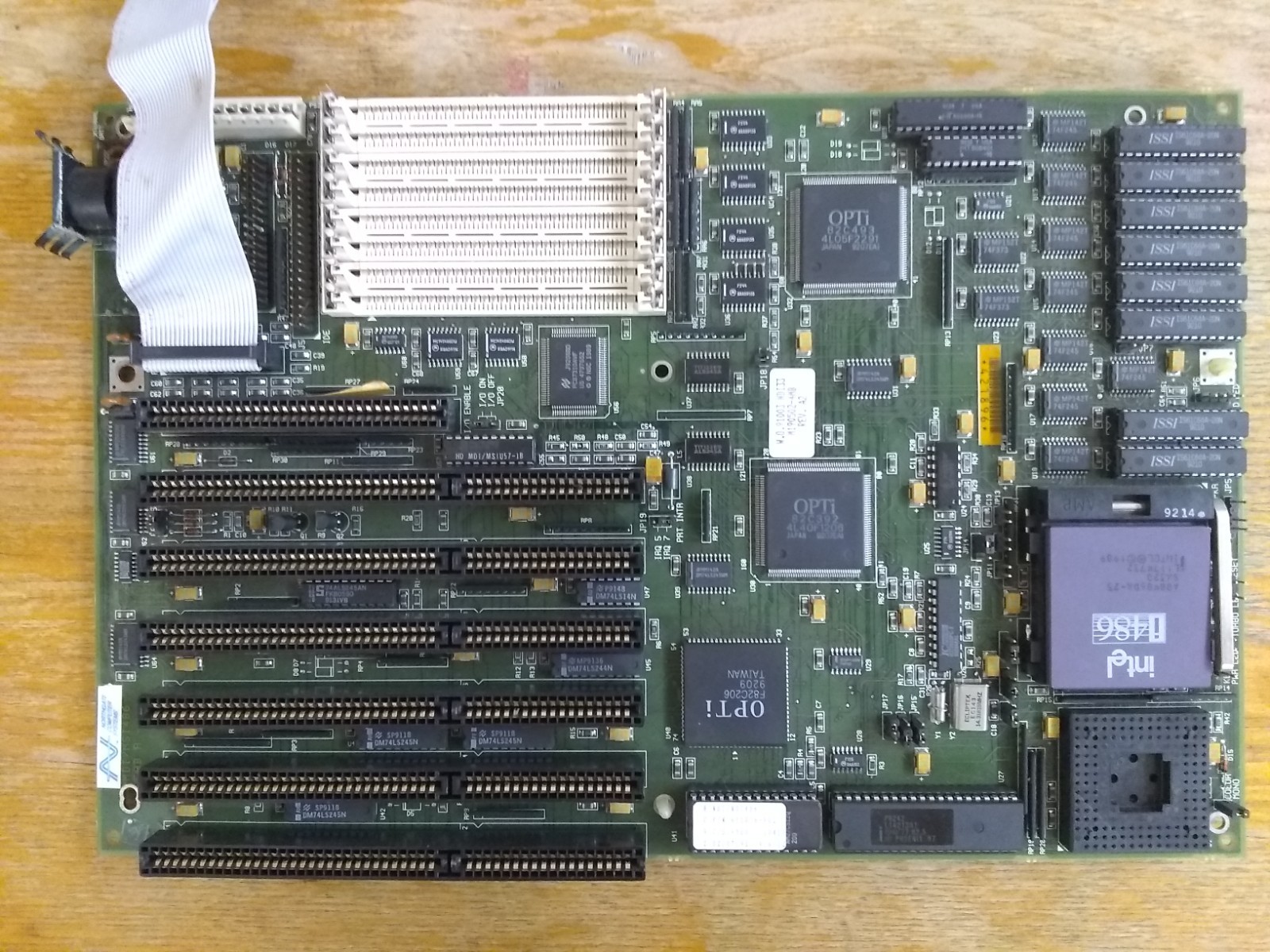 486DX 25mhz ISA Motherboard, Intel 80486 W/ Super-IO, NorthGate Baby-AT (As-Is)
