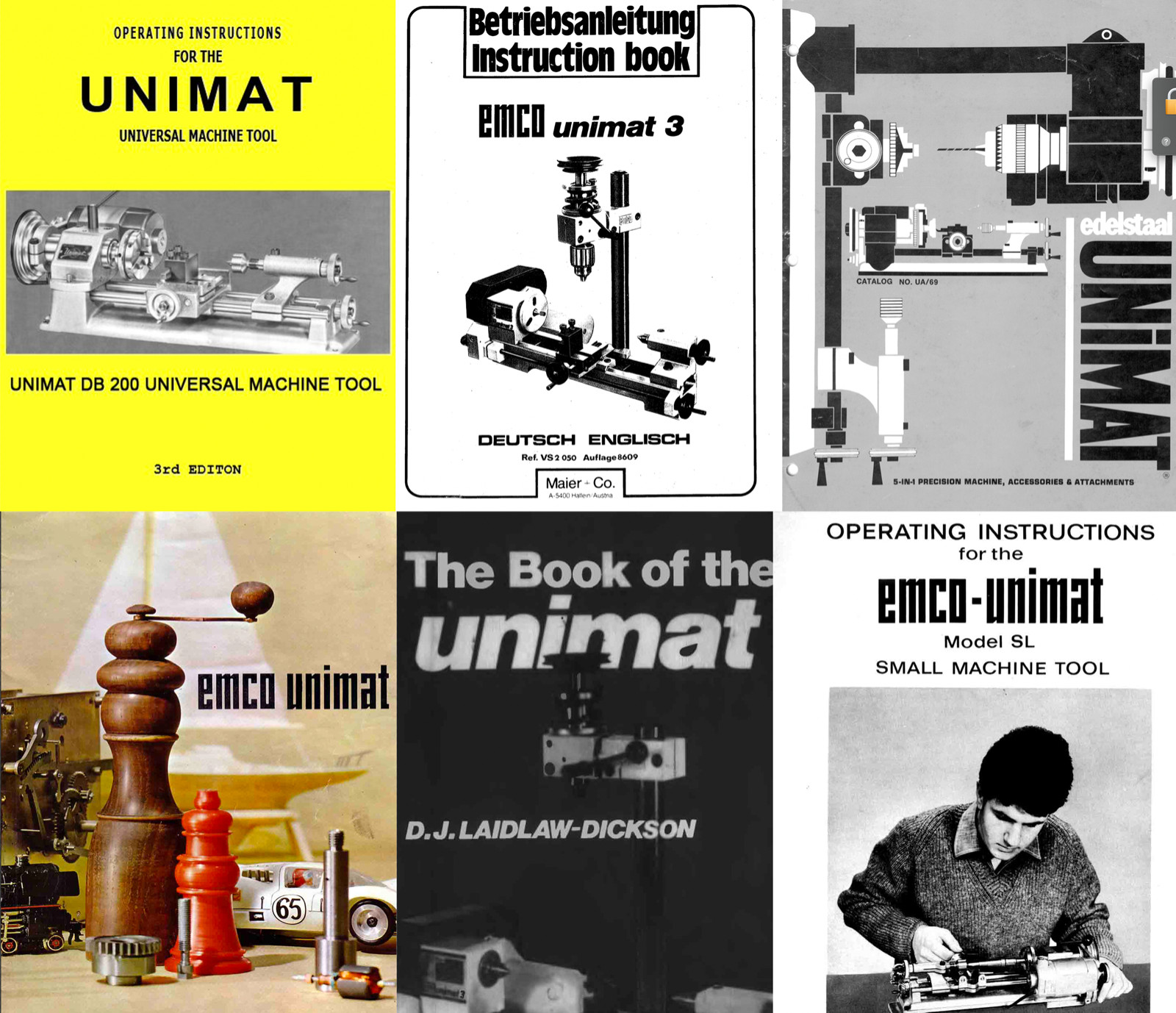 USB DELIVERY ~ Unimat ~ Manuals & catalogs ~ PDF Format  Technical