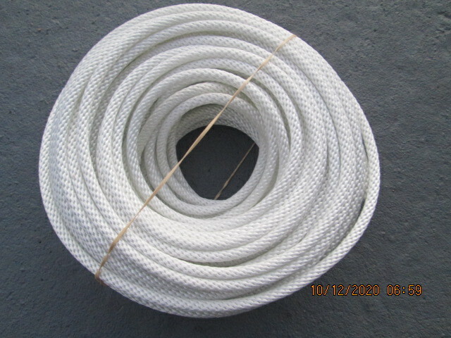 anchor rope, dock line, 1/4"  X 100'  Multi filament POLY ROPE Made in USA