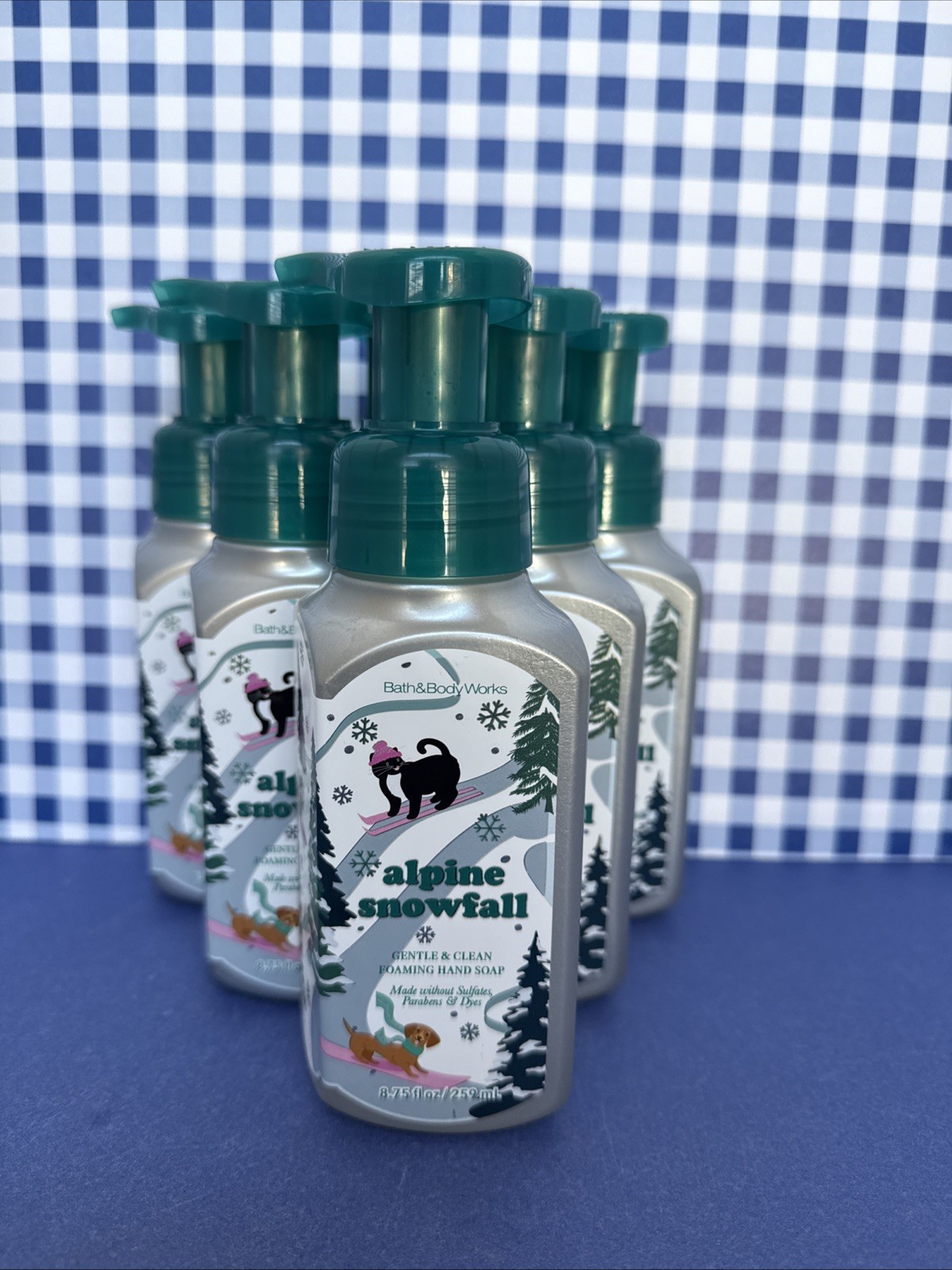6X ~ Bath & Body Works  ~  ALPINE SNOWFALL  ~ Gentle Foaming Hand Soap