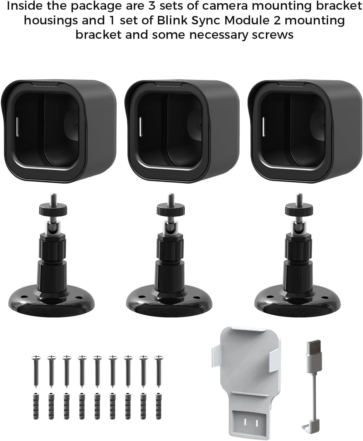3Pack Blink Outdoo 4 Camera Mount Bracket,Compatible with Blink Outdoor 4 Camera