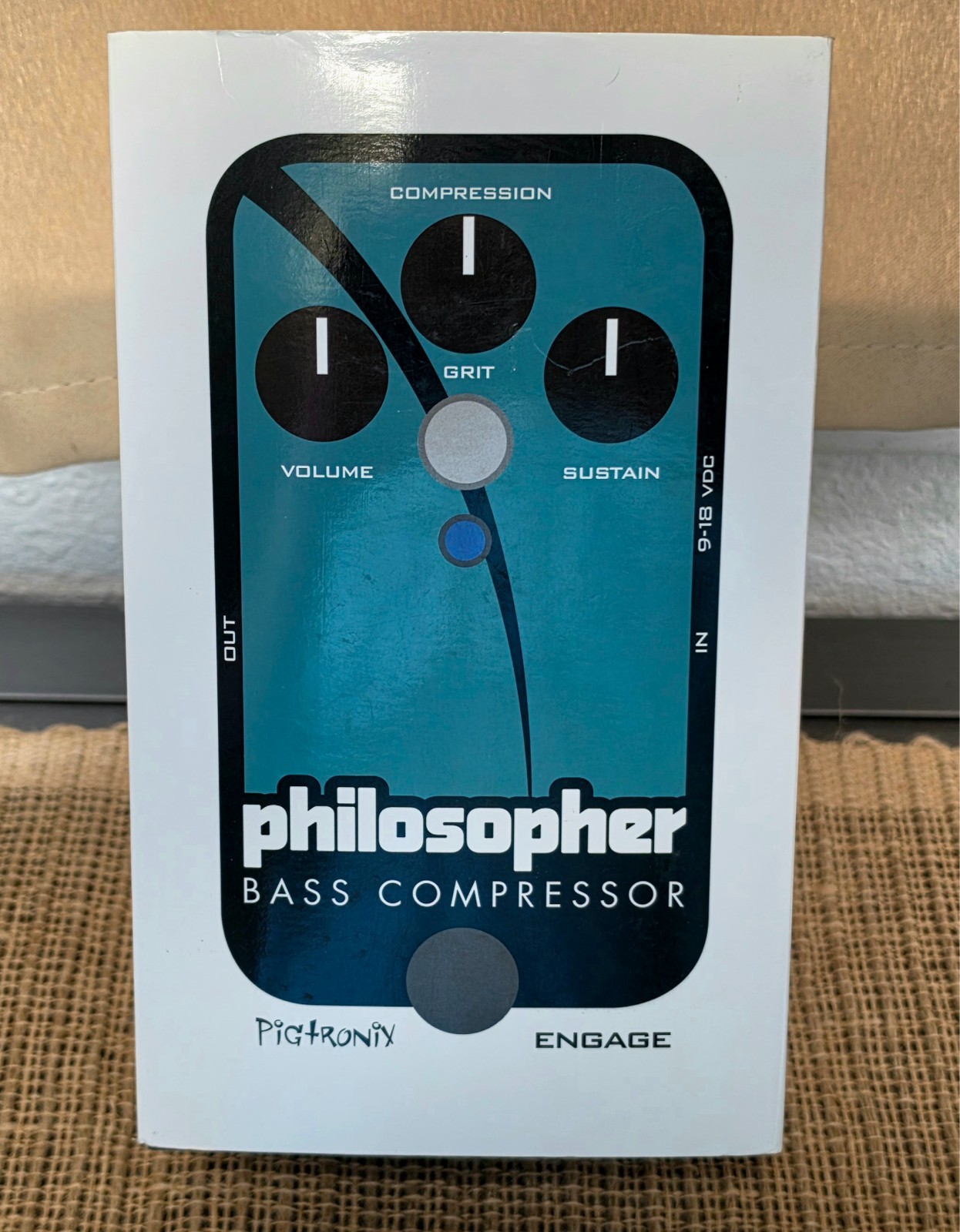 Pigtronix Philosopher Bass Compressor 2010s - Teal/Black/White