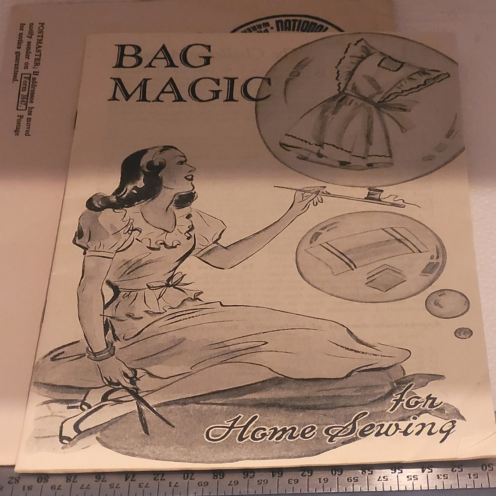 VTG Mail Order M.O. Sewing Patterns 1940s Bag Magic