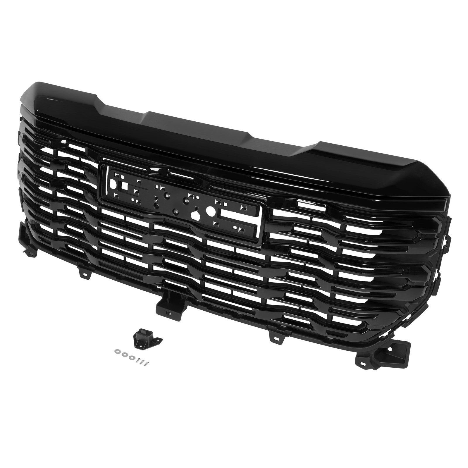 For 2022 2023 2024 GMC Sierra 1500 Denali Front Bumper Grille Upper Grill Black