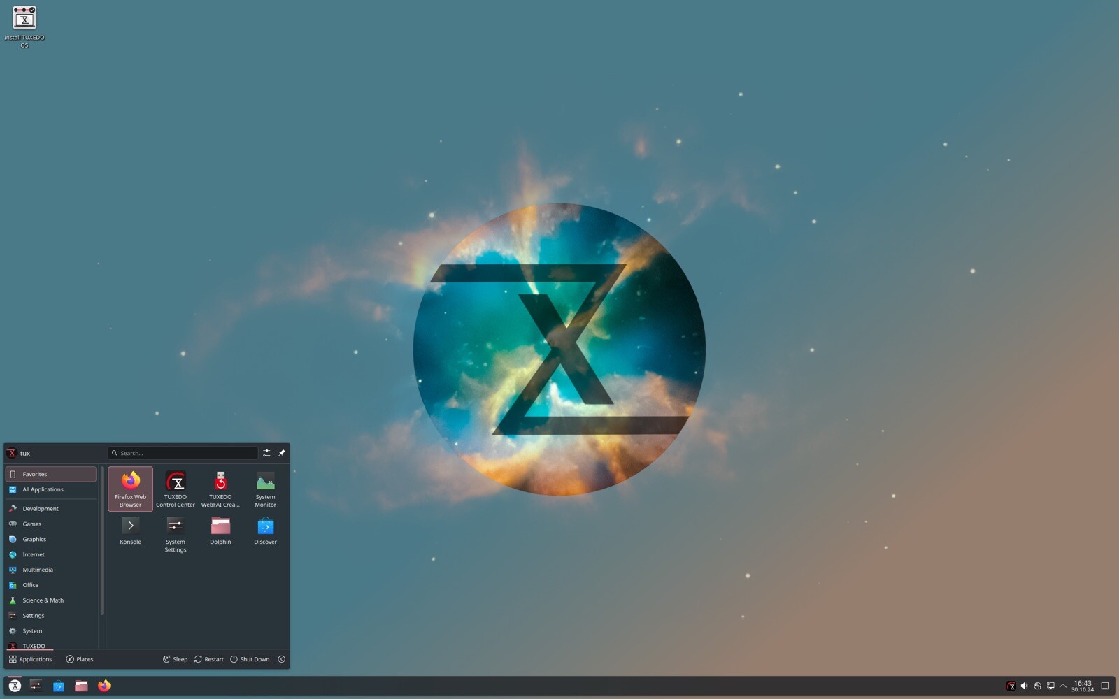 Tuxedo OS Linux USB Drive Bootable Live Installer 64 bit Flash Drive