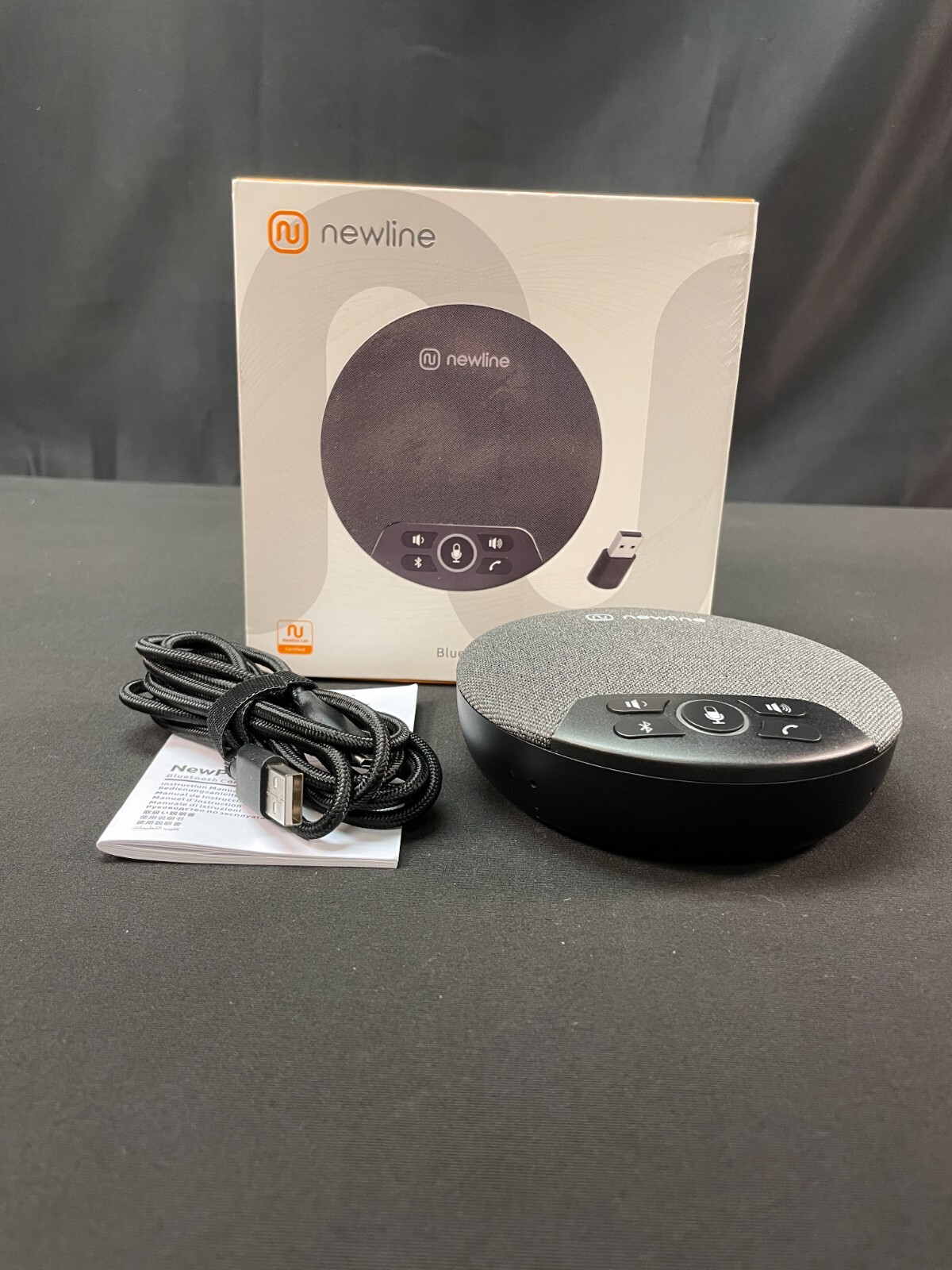 Newline NewPie 30 Black Bluetooth Conference Speakerphone With Manual
