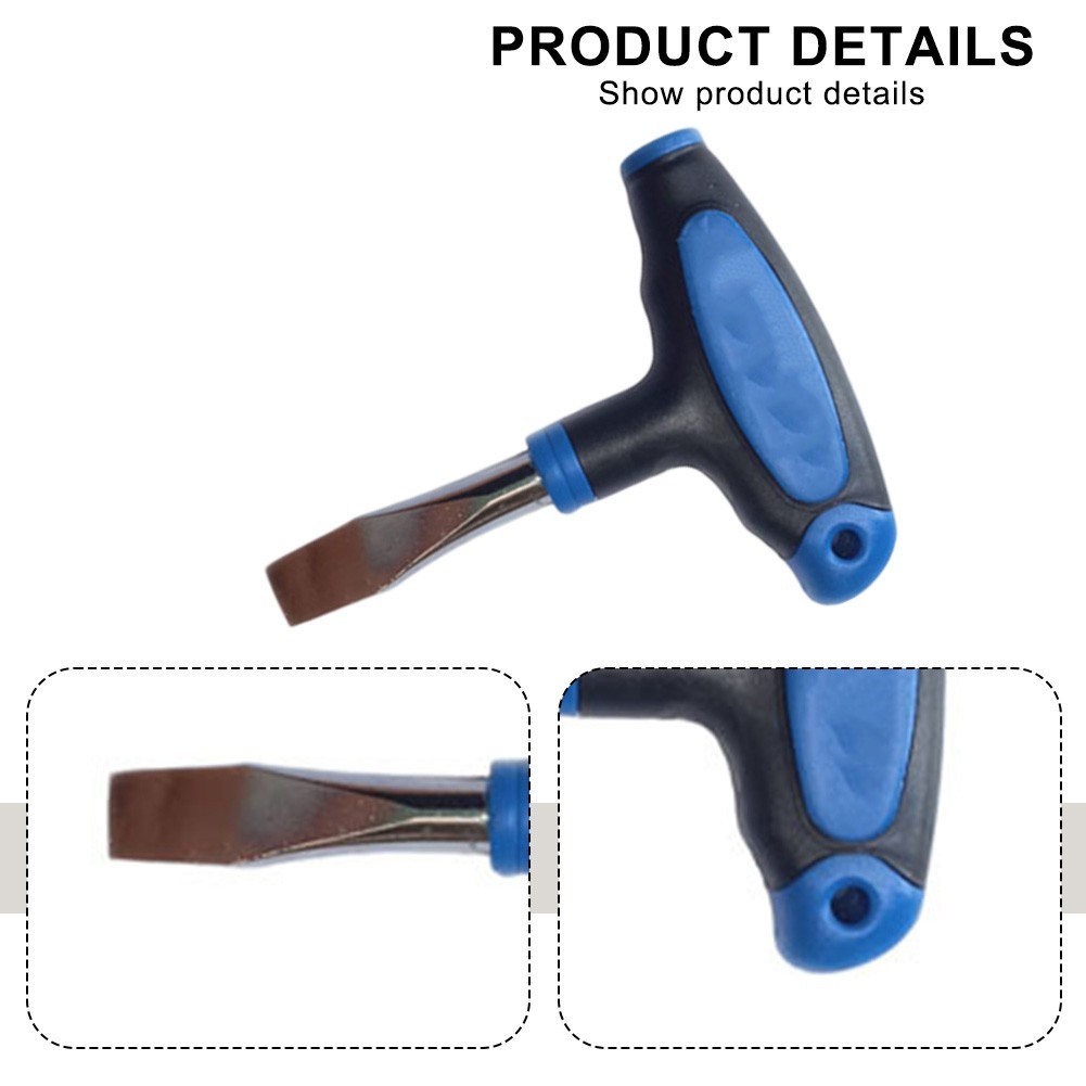Flat Head Screwdriver With Comfortable Grip For Quick Release Applications