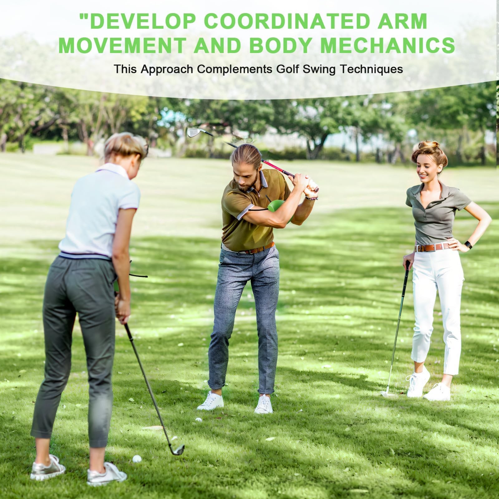 The Connector Golf Training Aid, Golf Swing Trainer for Posture Correction Pr...