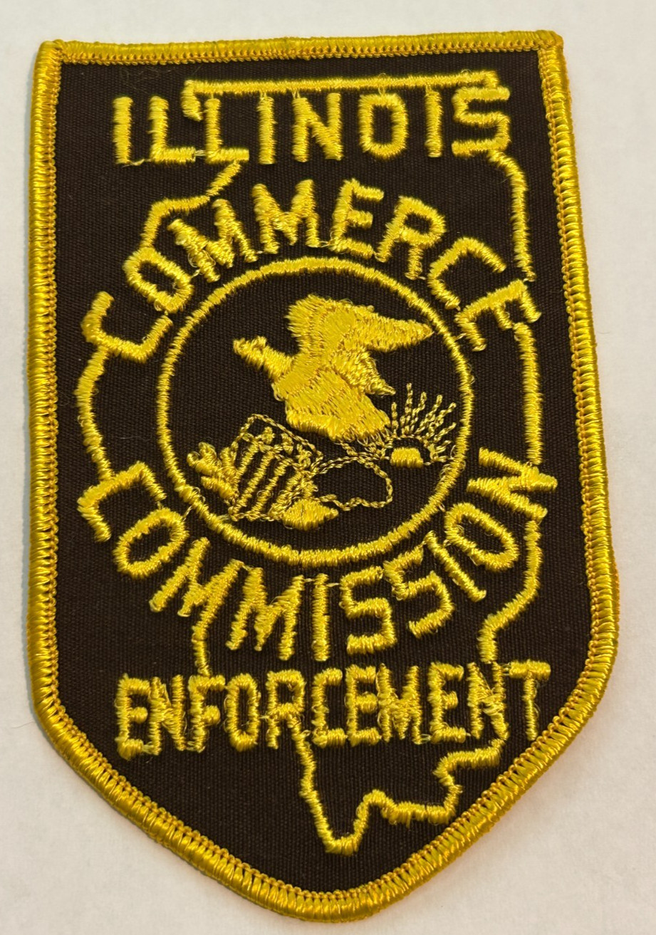 Vintage Ilinois Commerce Commission Enforcement Patch Unused
