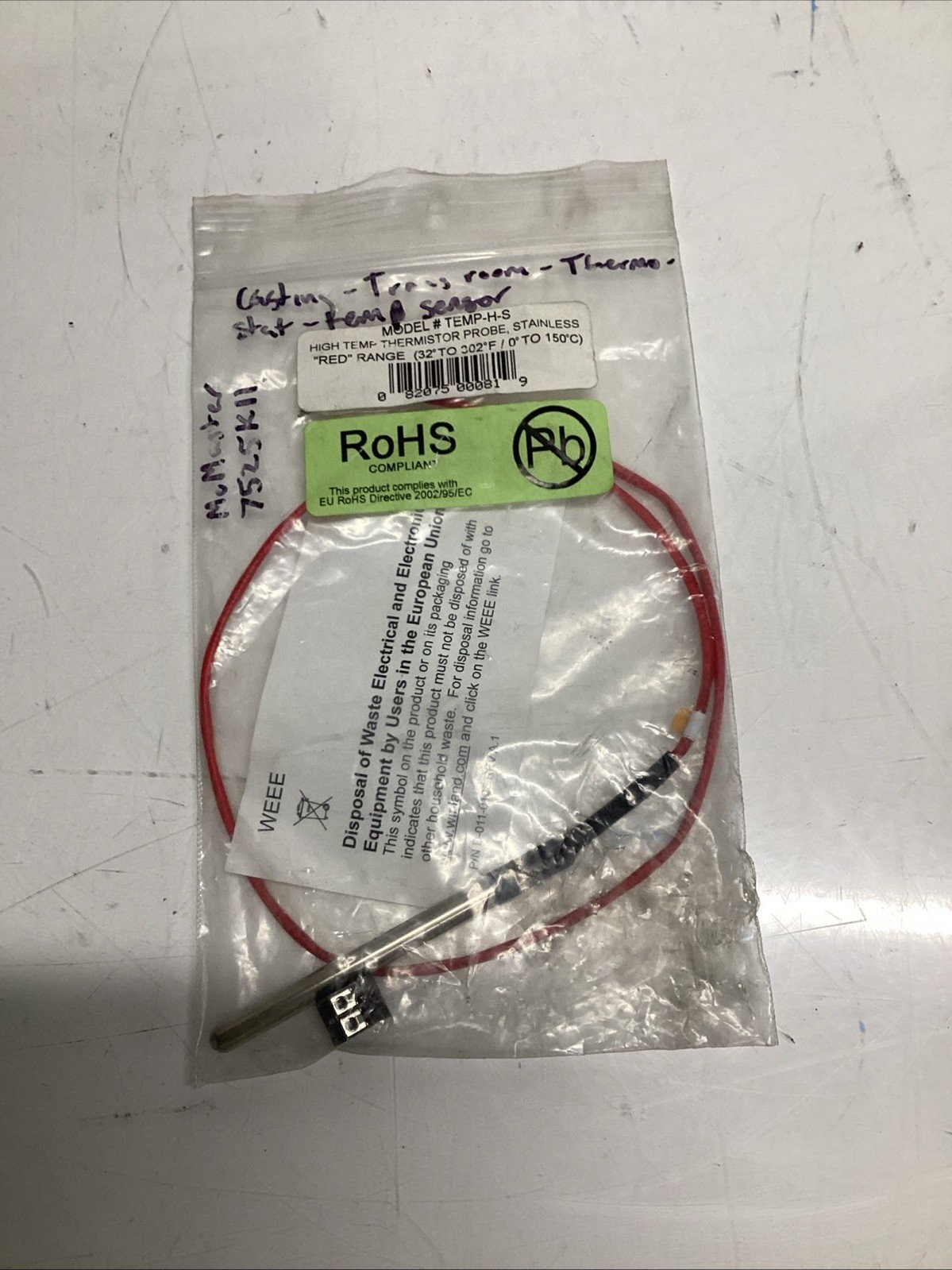 Winland TEMP-H-S High Temp Thermistor Probe N-261