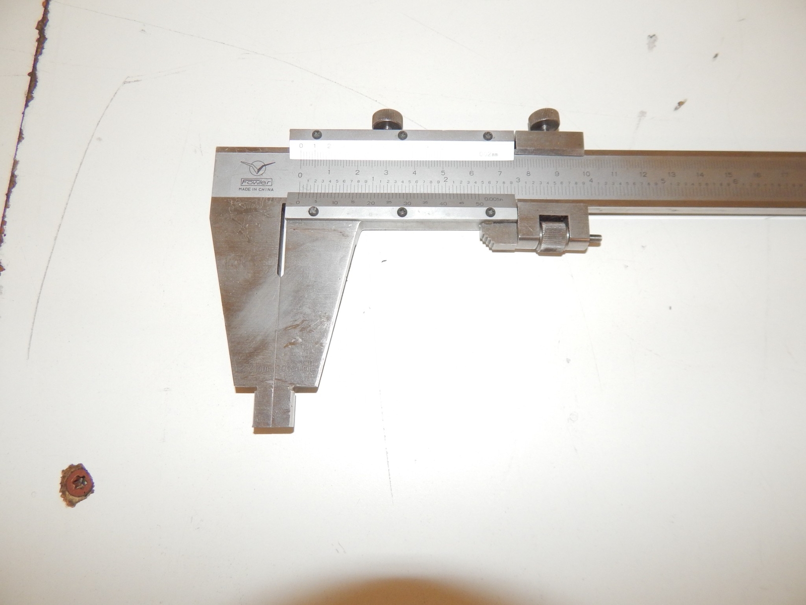 ^^ FOWLER VERNIER CALIPER 0-12" 3" JAWS (QBE55)