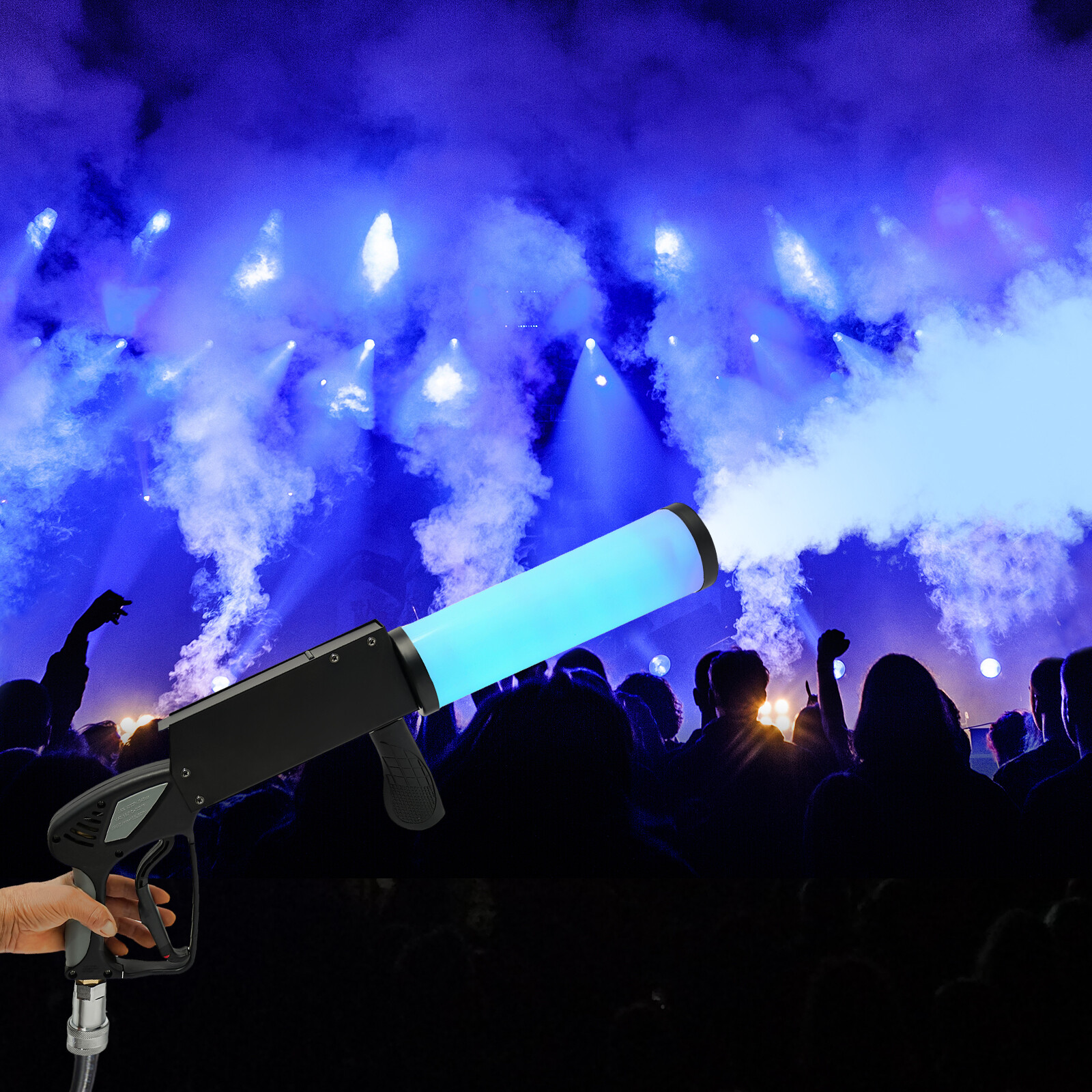 CO2 Fog Machine Party Stage Effect Fogger Smoke Gun For Night Club Bar DJ Stage