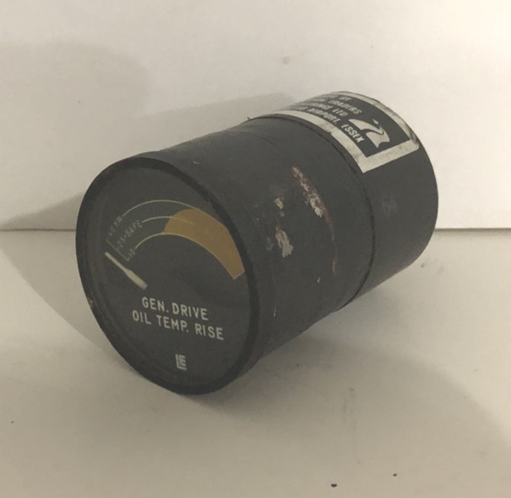 Lewis Aircraft Generator Oil Temperature Indicator P/N 147D2
