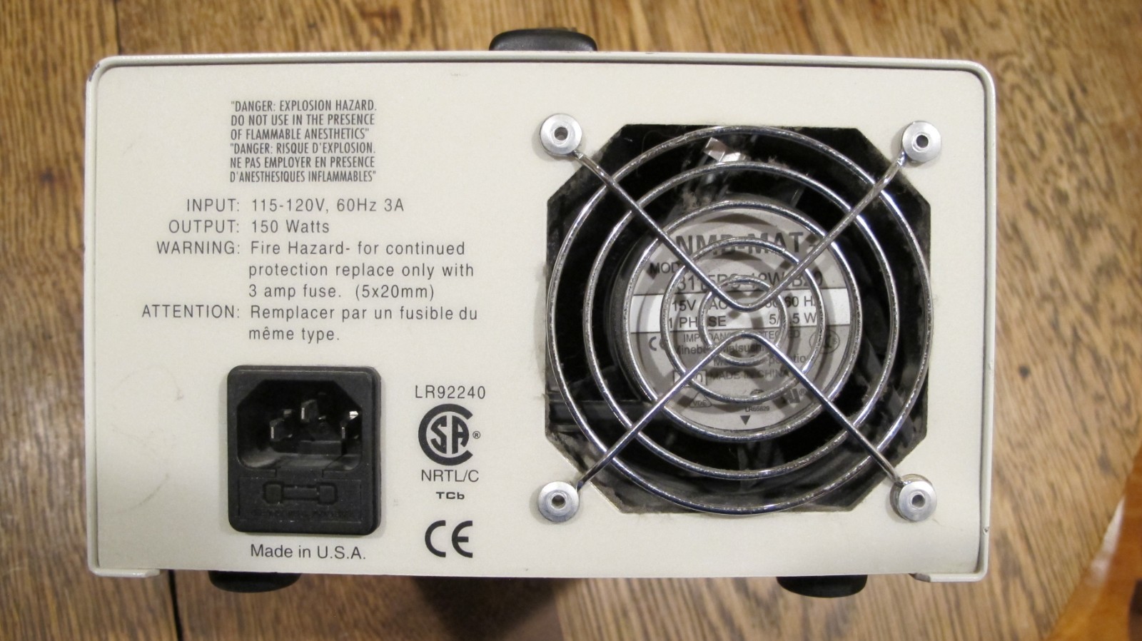 Leeds Schott Fostec 20500./14 Microscope Fiber Optic Light Source 150W EKE 18mm