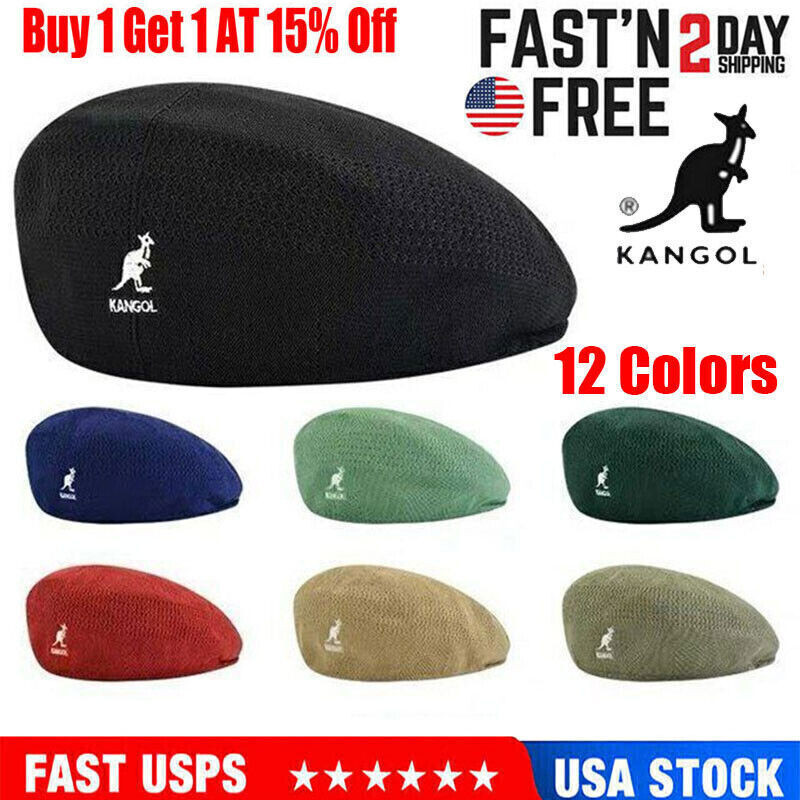 Kangol Breathable Beret Hat Summer Casual Woven Caps For Men Women Xmas Gift