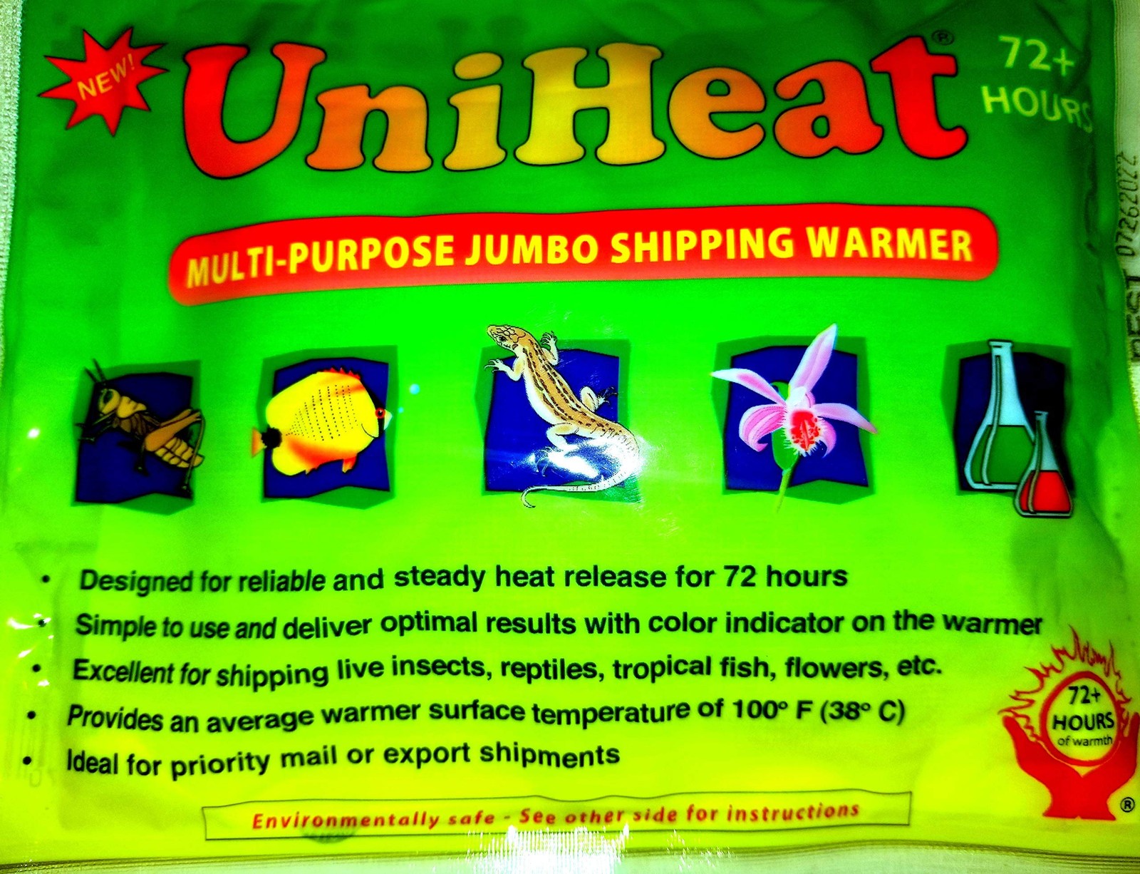 10 PCS 72 Hour Heat Pack Shipping Warmers Baby Chicks Plants Fish Reptiles