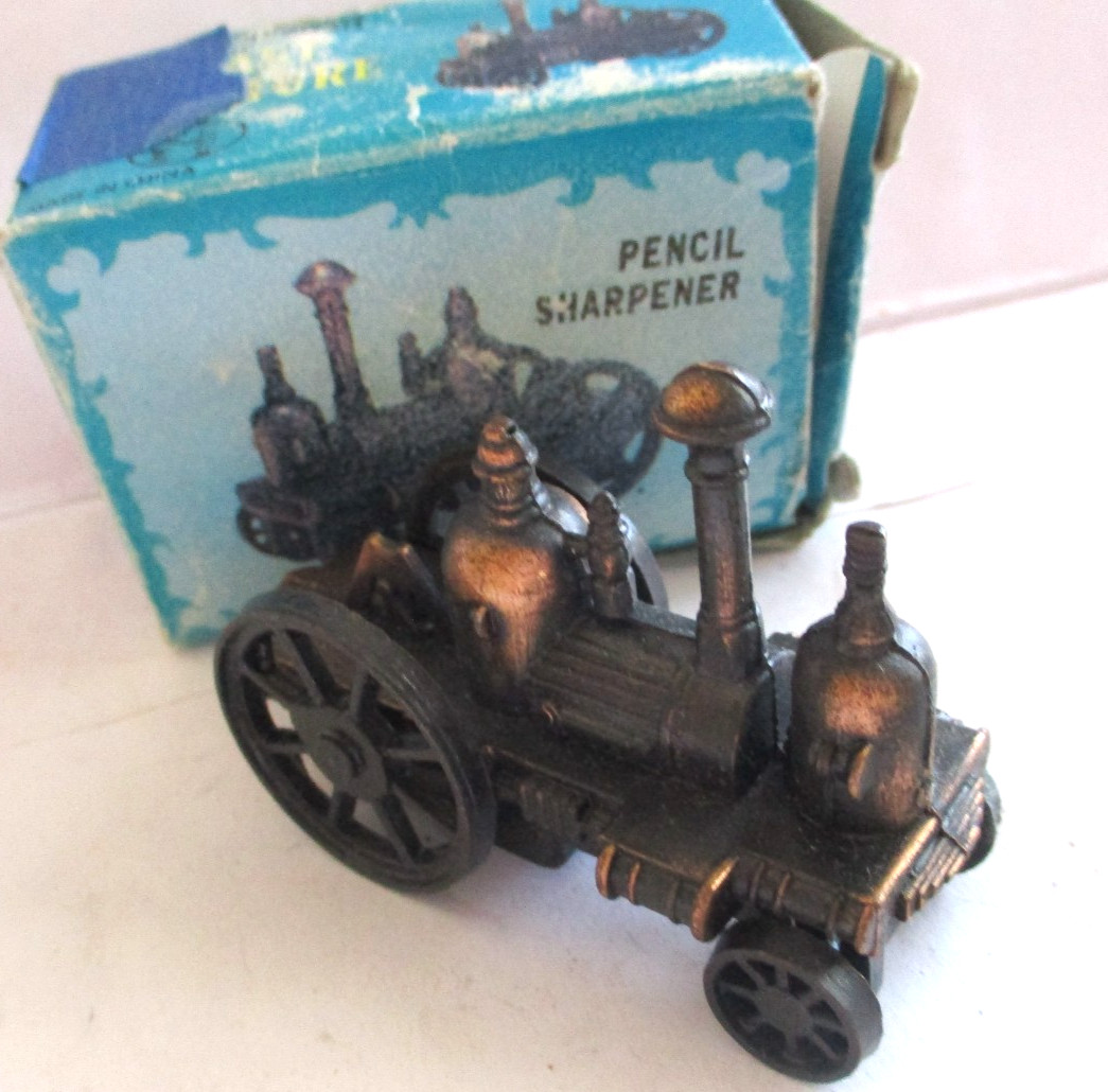 Collectable Die cast Pencil Sharpener Steam Engine Tractor Locomotive