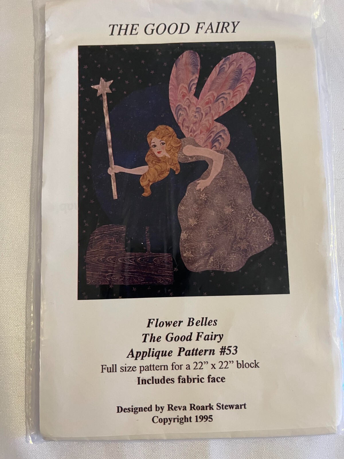 Flower Belles The Good Fairy #53 by Reva Roark Stewart w/face fabric