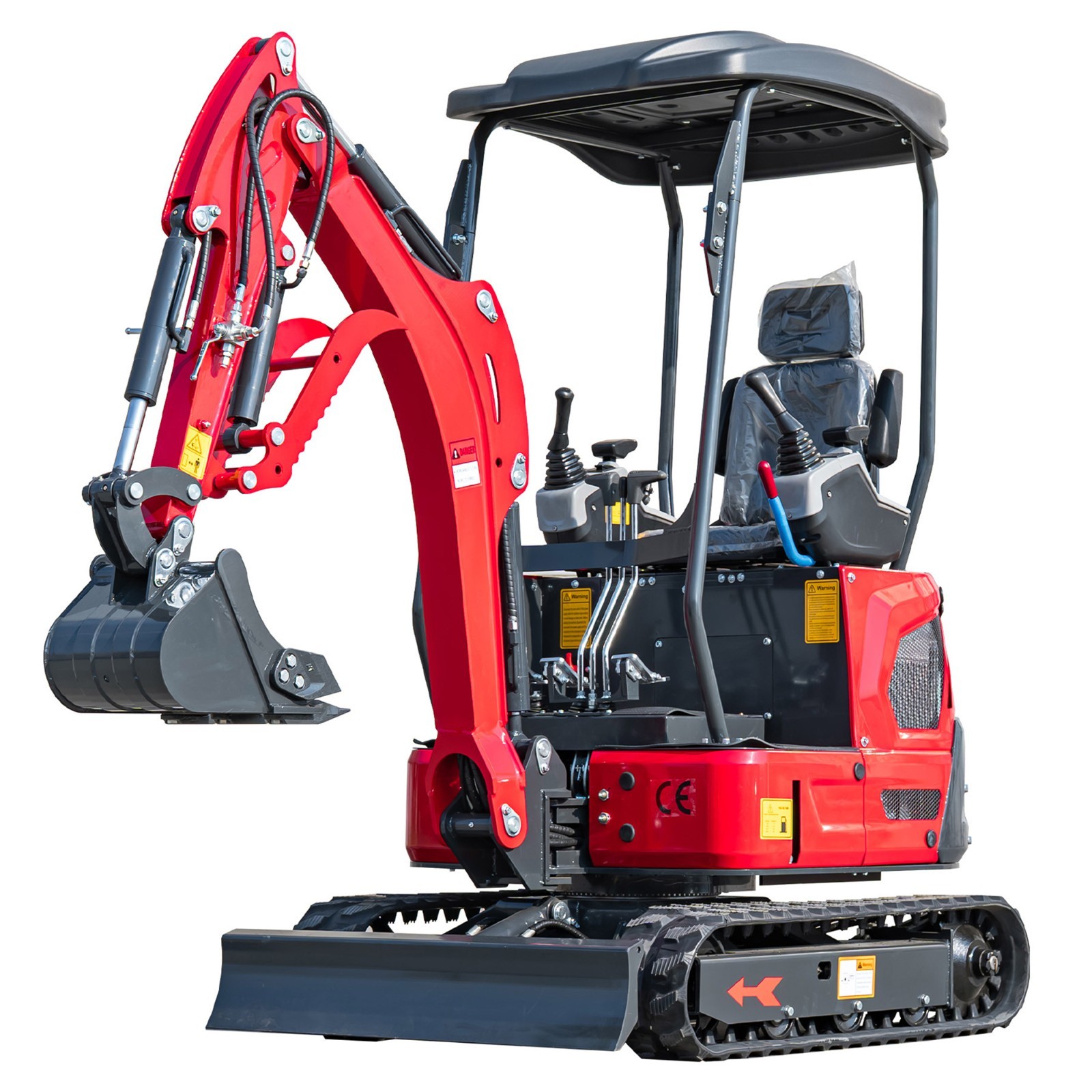 4000lbs EPA Diesel Kubota D722 Mini Excavator Side Swing Pilot Hydraulic Thumb
