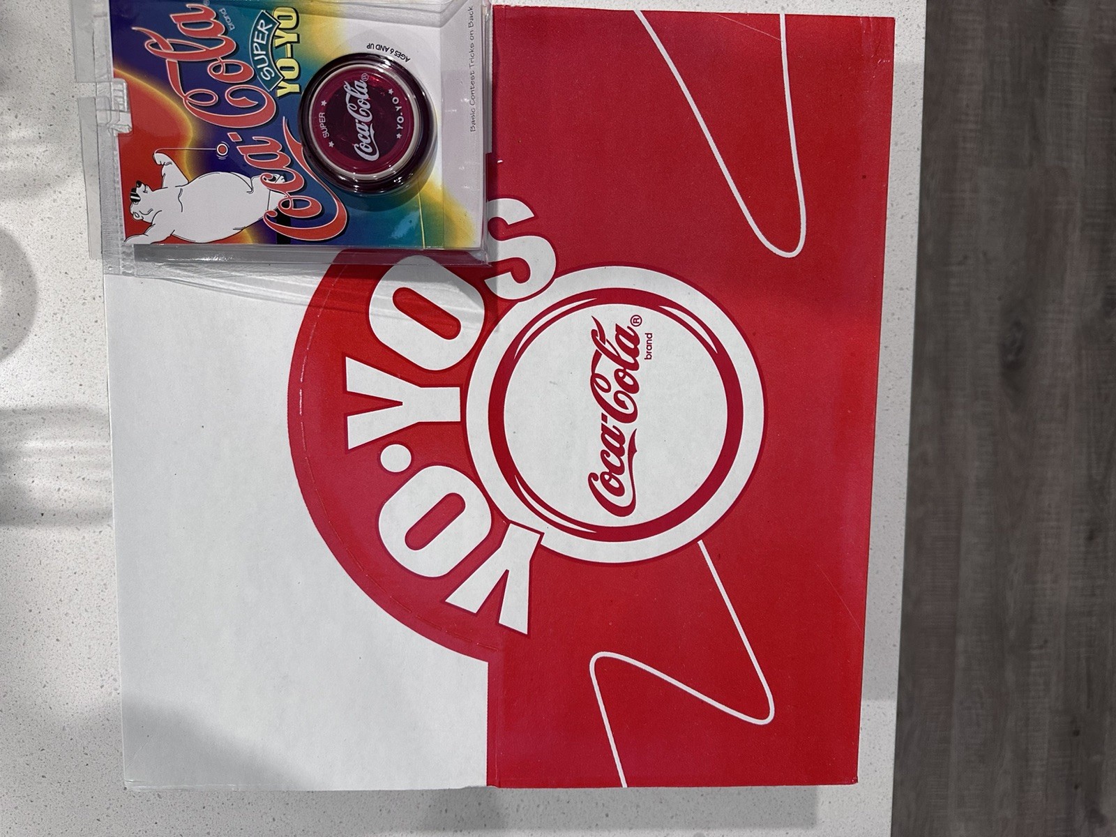 1990 Red Coca Cola Yoyo Clear