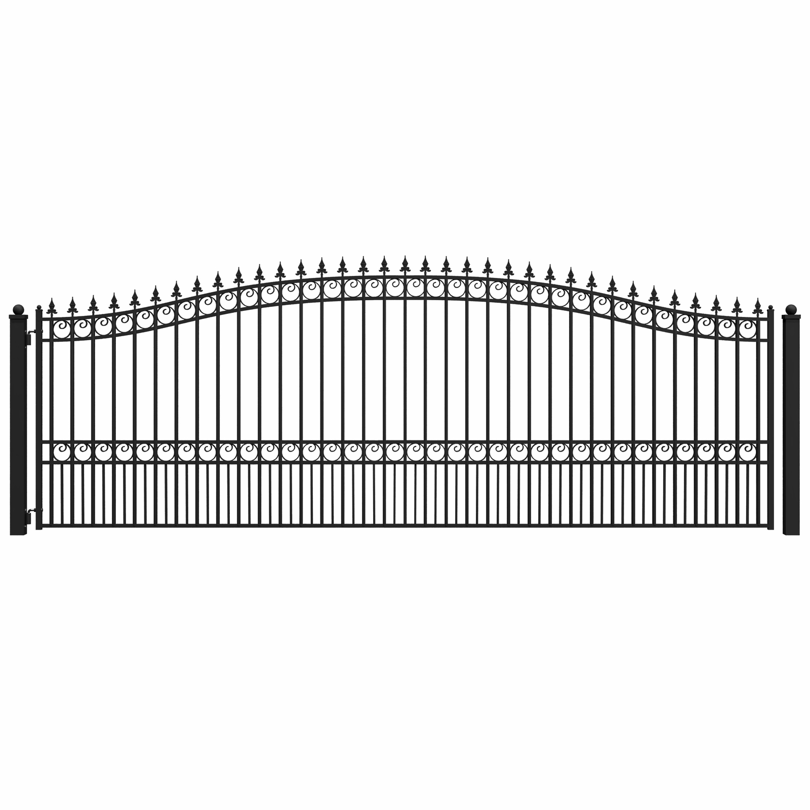 ALEKO Garden Yard London Style Ornamental Steel Single Swing 18' Driveway Gate