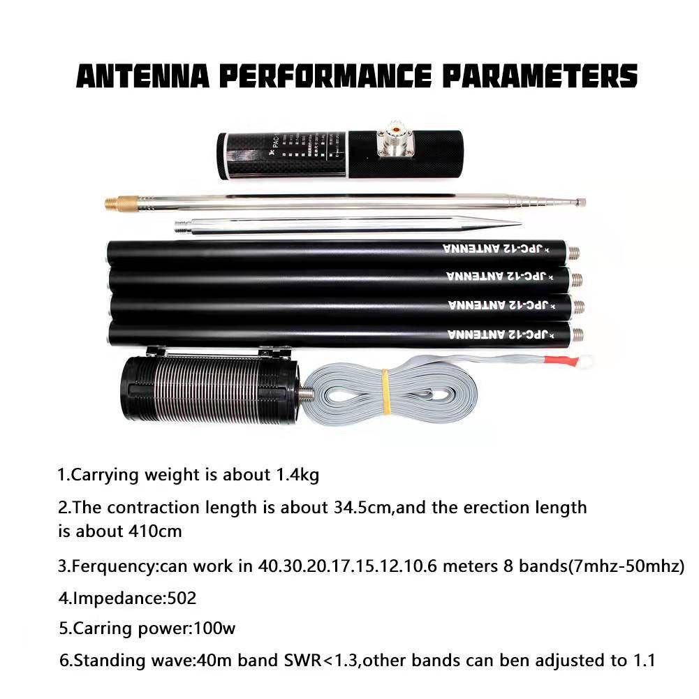 Total Stations 100W 8-Band 7MHz-50MHz Accessories For Ham Radio HF Portable