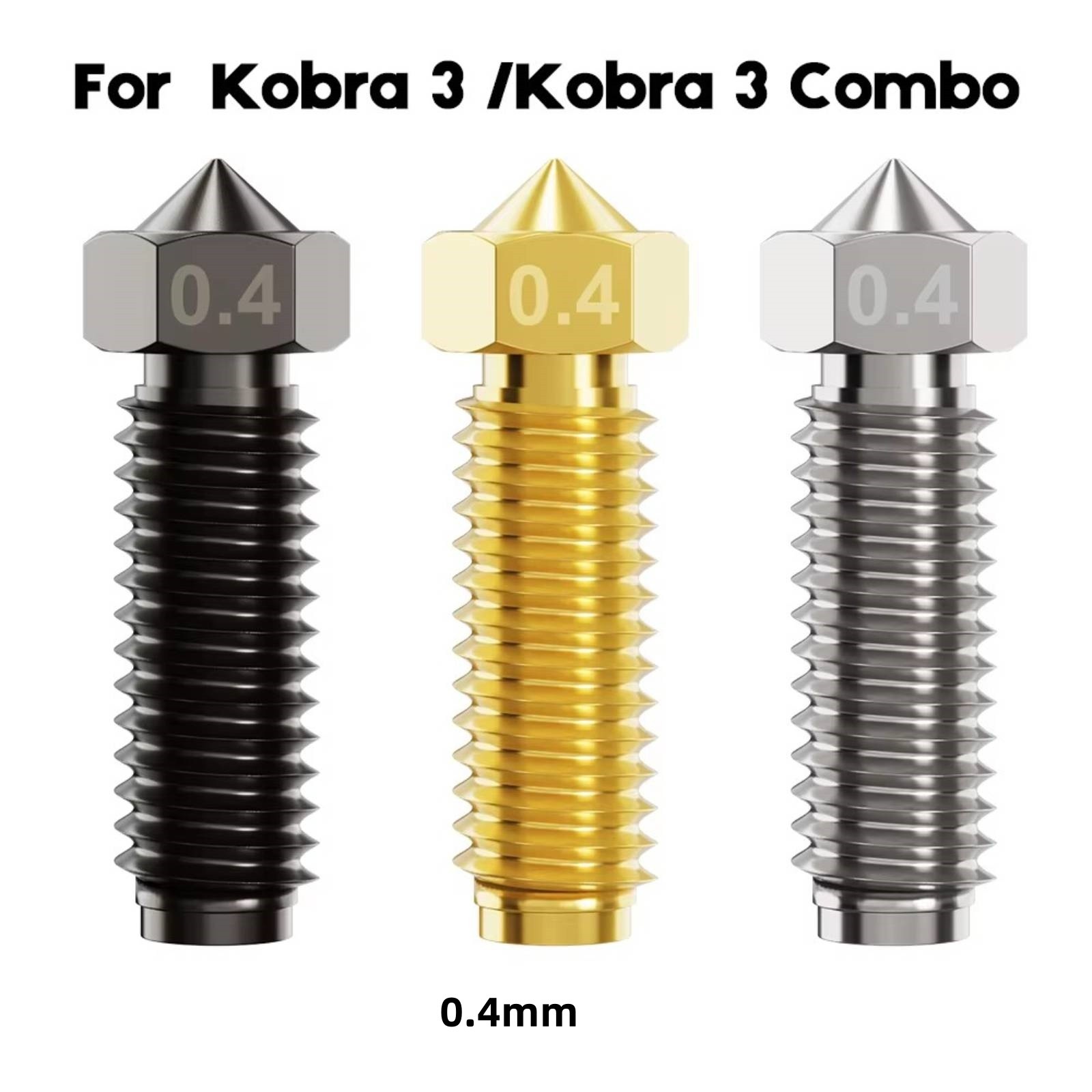 Upgrade Nozzle for Anycubic Kobra 3 Volcano 3D Printer Accessories 0.4mm Nozzle