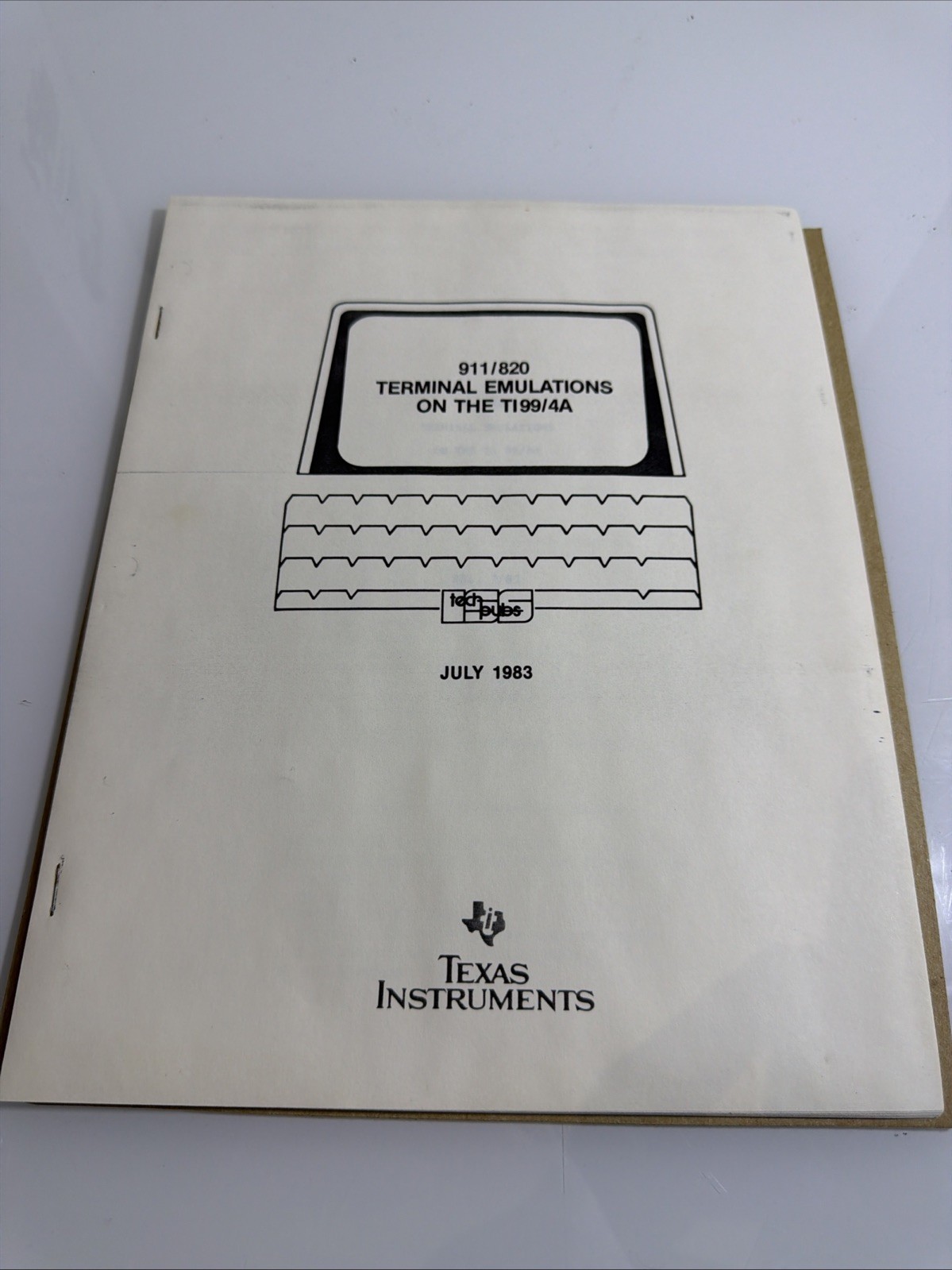 Texas Instruments Terminal Emulations On The Ti99/4a Document