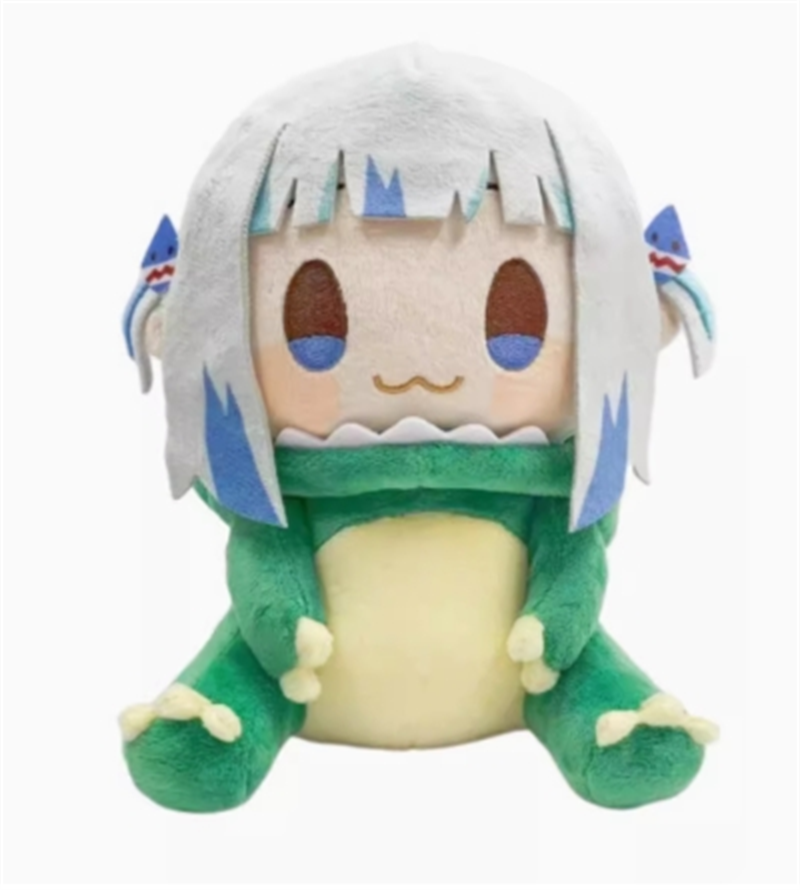 20cm Japan Orinigal Kawaii Gawr Gura Dino Plush Doll Stuffed Toy Pillow Gift