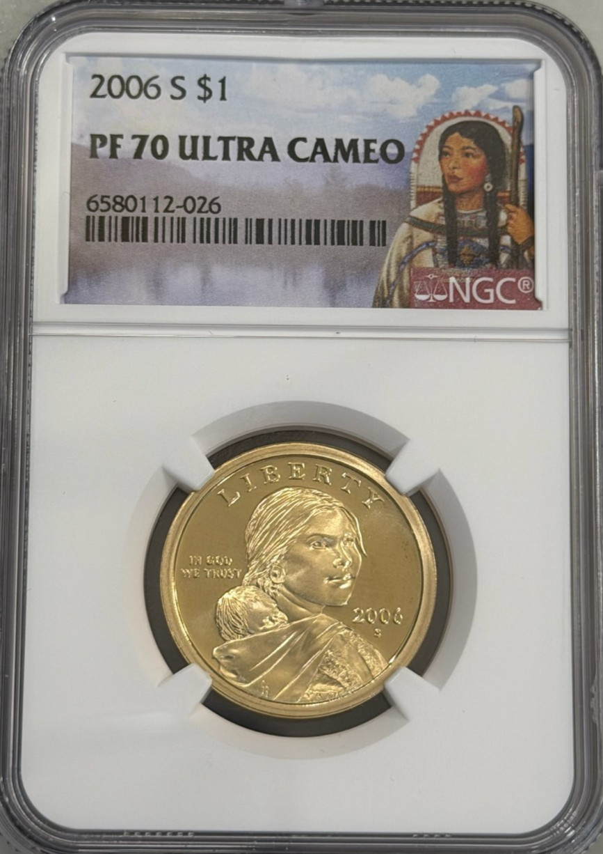 2006-S Sacagawea Dollar PF 70 Ultra Cameo NGC