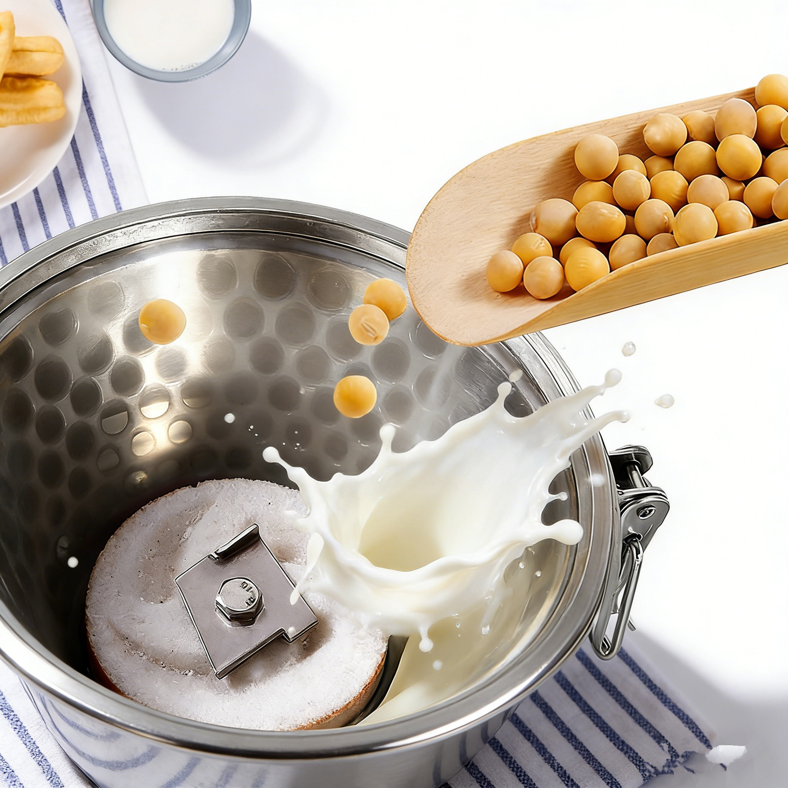Stainless Steel Slag Separated Soybean Milk Maker Soybean Grinding Machine