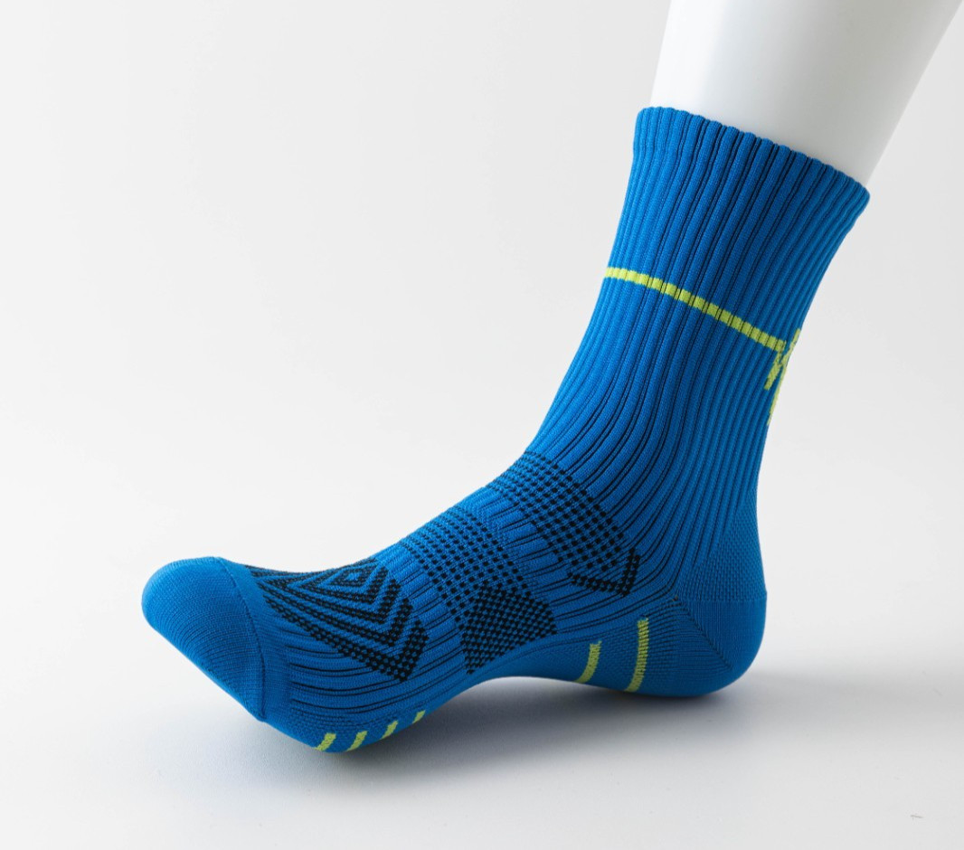 5 Pairs Running Compression Socks for Men Crew Socks with Cushion Sport socks