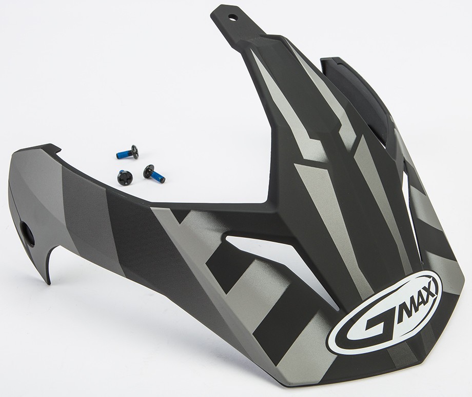 G-Max G011057 Visor for GM11D 15 Helmet - Flat Black/Dark Silver