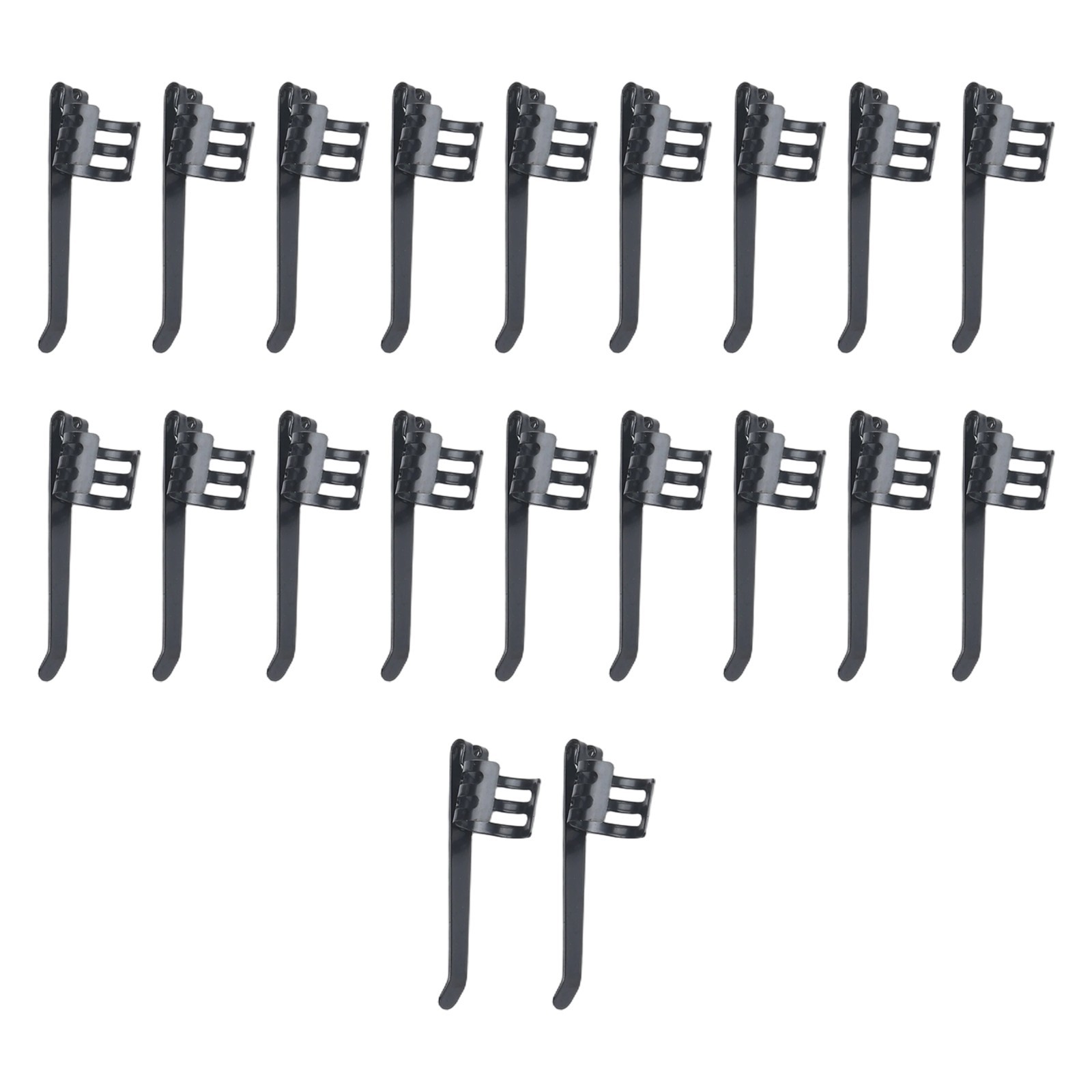 20 Pack Flashlight Clips Rust Resistant Steel Easy Attach for Pens and Lights