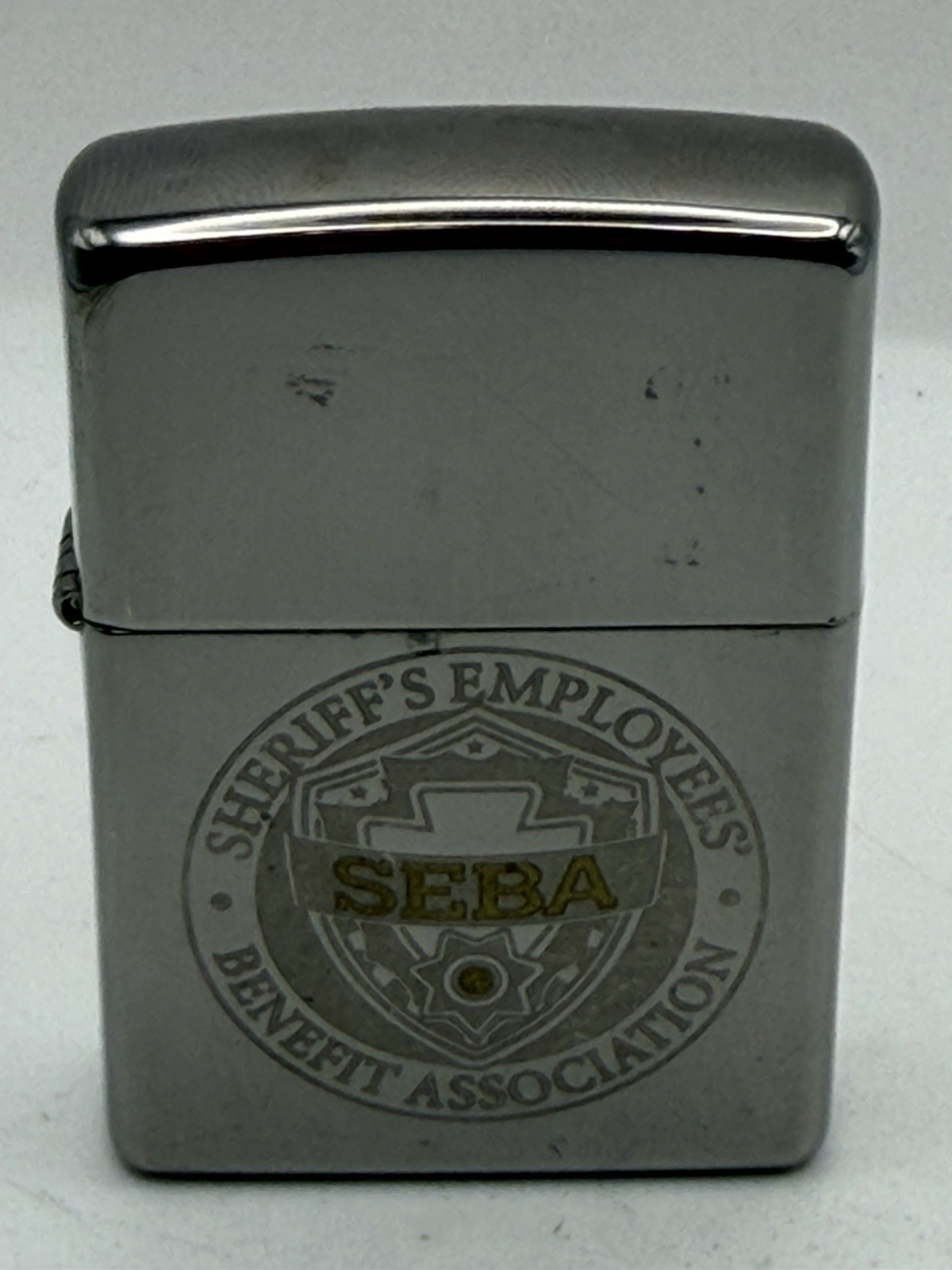 2021 Sheriff’s Employees Benefit Association SEBA Black Ice Zippo Lighter New