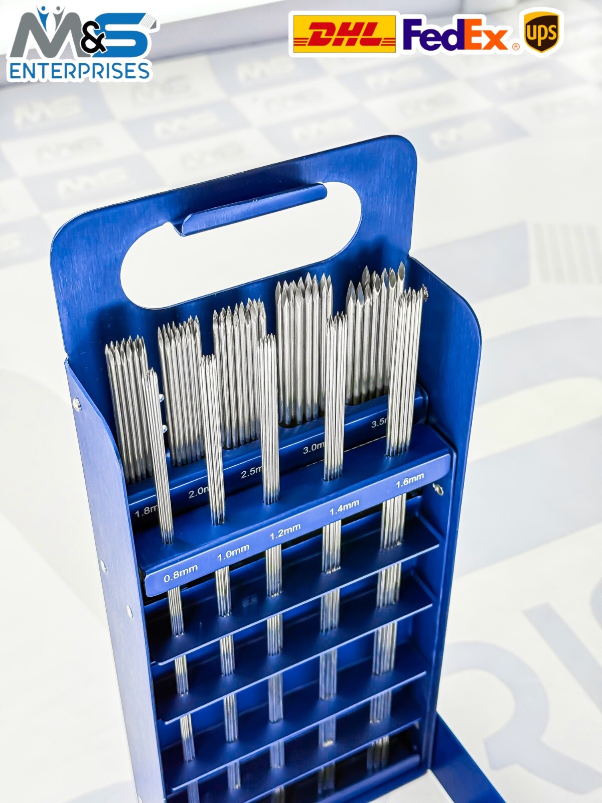 Kirschner Wire Container with 158 Pieces “Double Ended Wires”