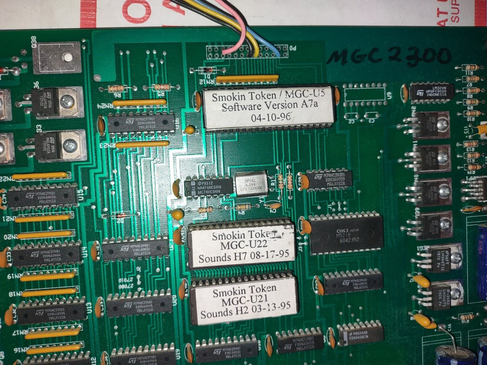 smokin token arcade redemption main pcb #397