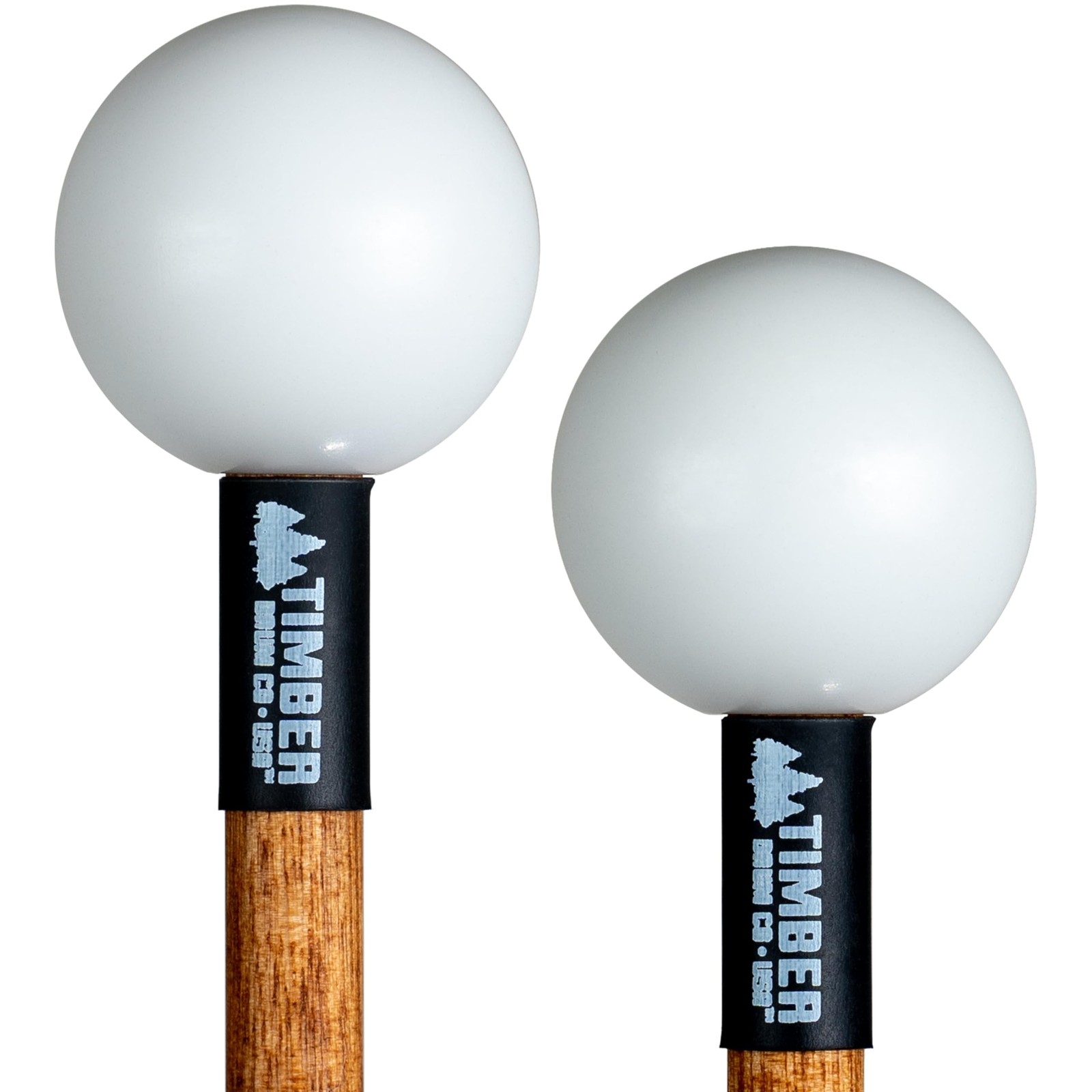 Timber Drum Co. Bell/Xylophone Mallets — MADE IN Single Pair, Hard Poly