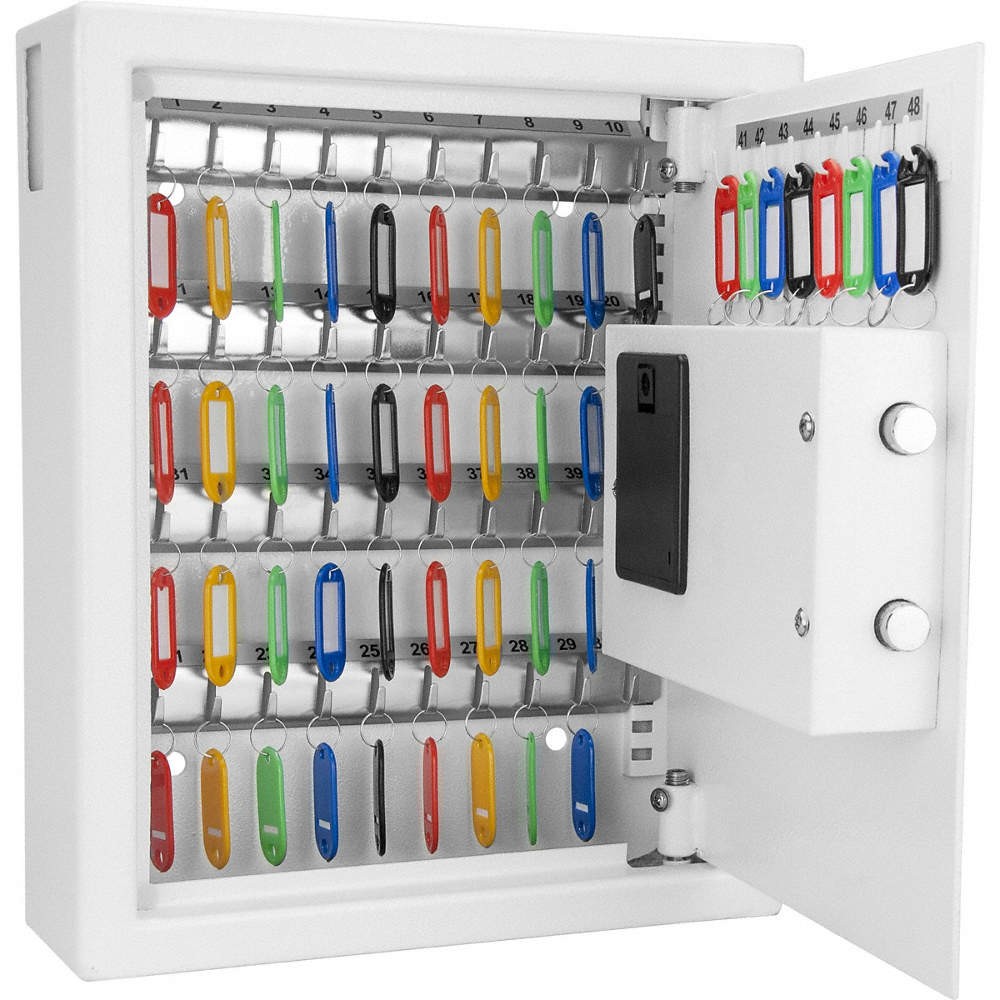 BARSKA AX12658 Key Cabinet,48 Keys,Digital,Steel,Wall 53JF21