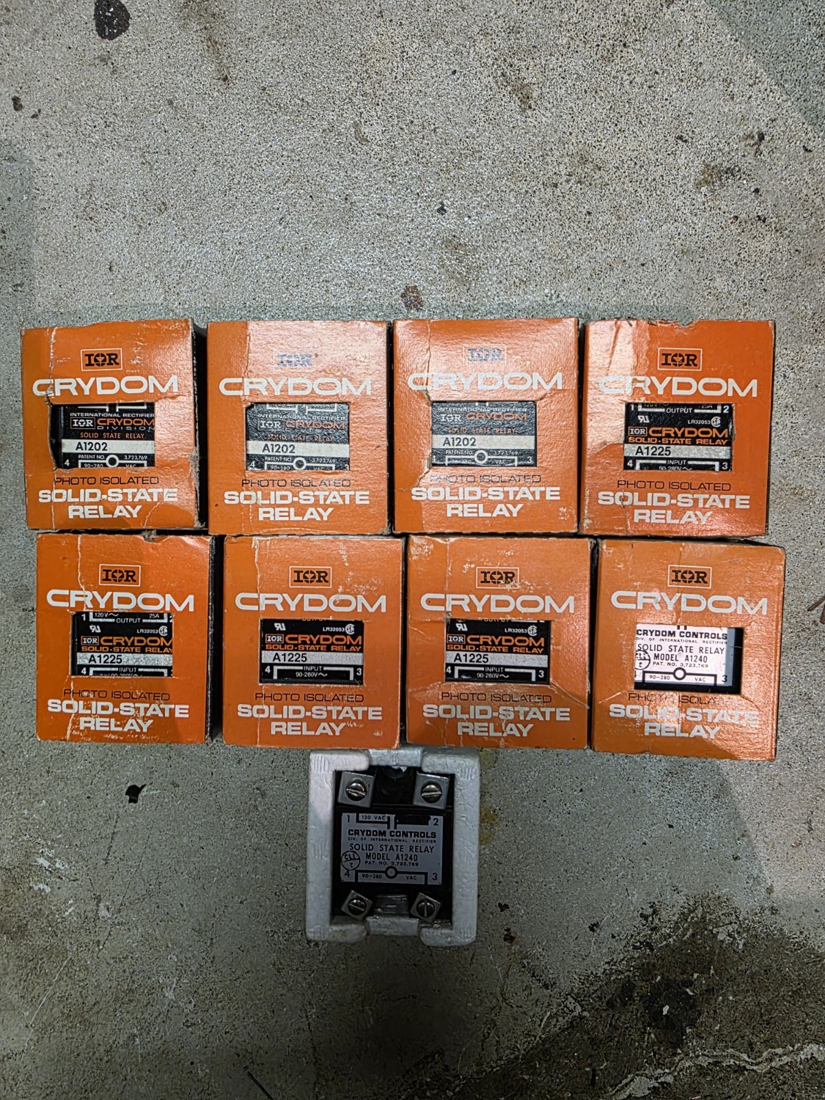 Crydom A1225/A1202/A1240 Solid State Relay (9 total)