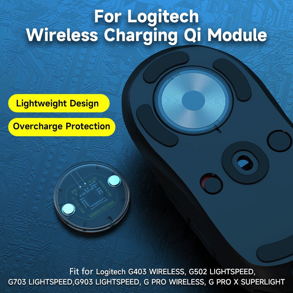 Wireless Magnetic Charging Receiver For Logitech Wireless Charging Module