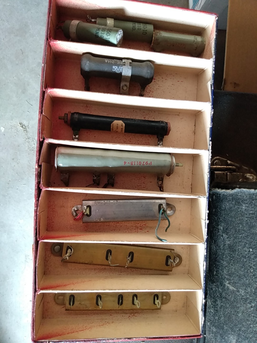 vintage Various flat Resistors 9 pieces Used & NOS